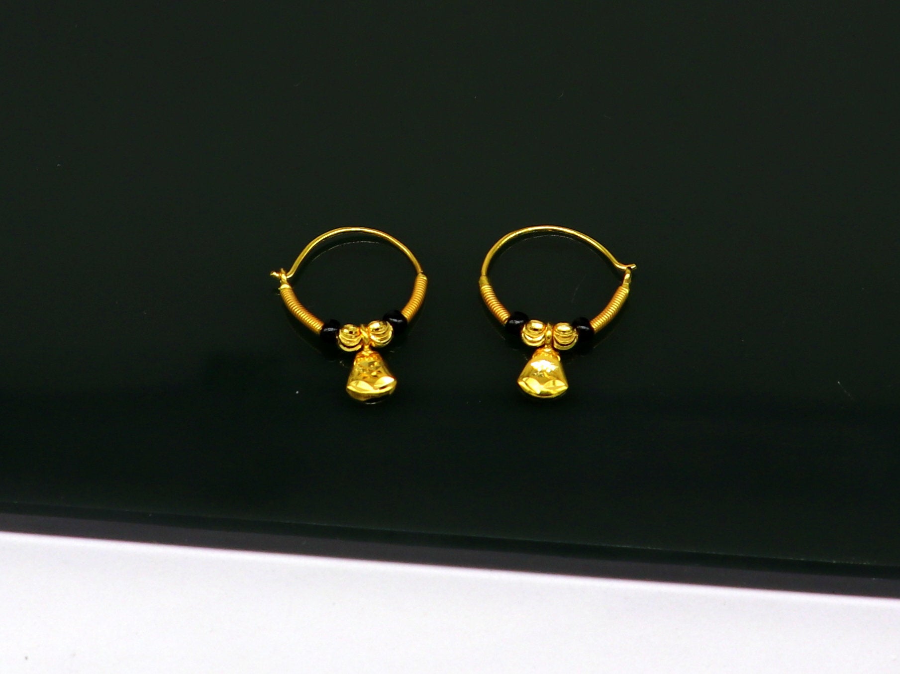 Light Weight Jew Golden Ladies Gold Earrings 4inch