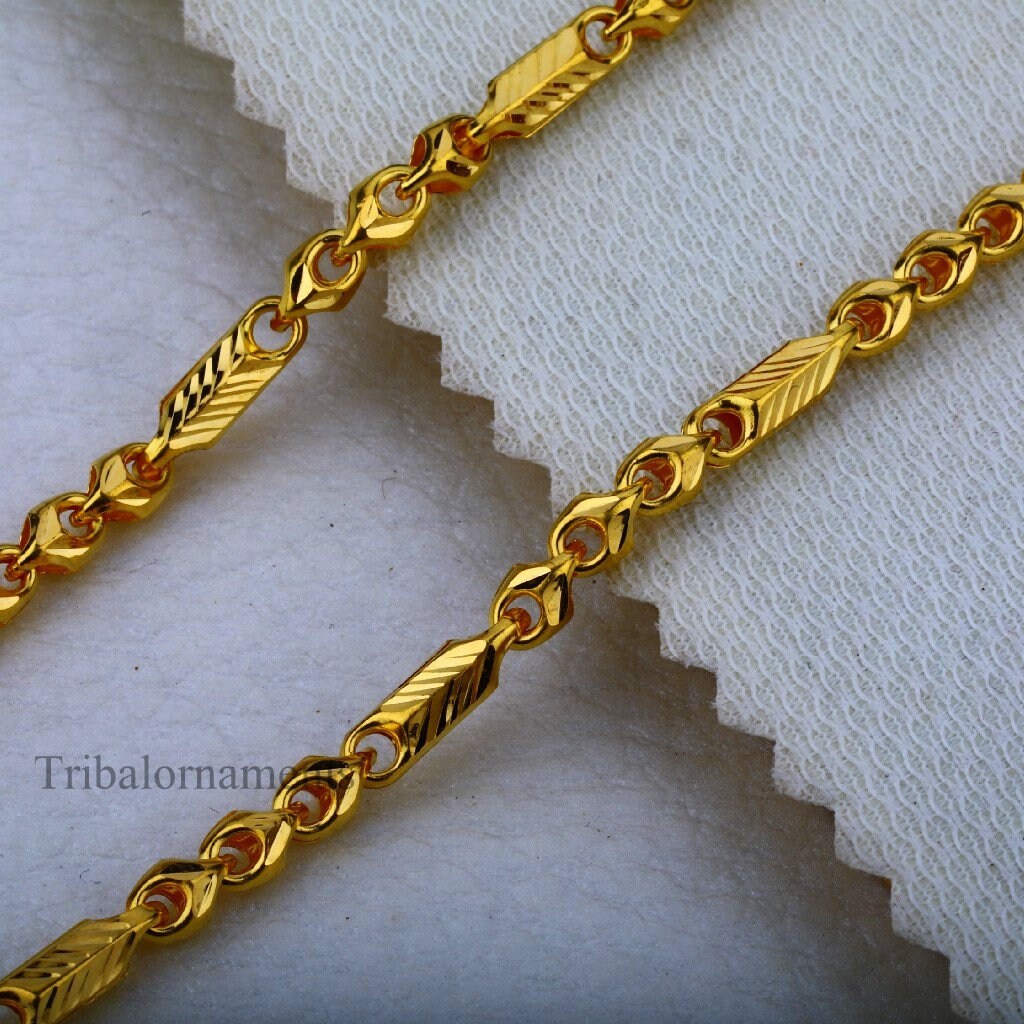 HN JEWELLERY One Gram Gold Plated Kerala Handmade Chain 24 Inch Long  Gold-plated Plated Brass Chain Price in India - Buy HN JEWELLERY One Gram  Gold Plated Kerala Handmade Chain 24 Inch
