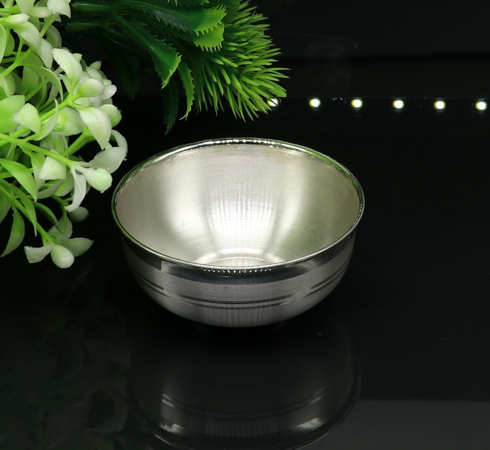 999 fine solid silver handmade bowl baby gift, pure silver vessel, silver utensils, silver puja article, puja utensils bowl India sv107 - TRIBAL ORNAMENTS