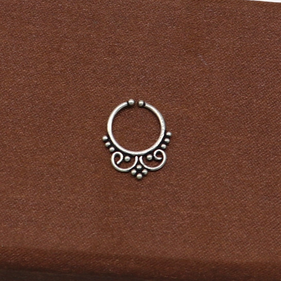 Amazon.com: Indian Nose Ring, 18K Gold Plated Unique Nose Hoop Piercing,  Leaf Shaped, 20g, Handmade Jewelry : Handmade Products