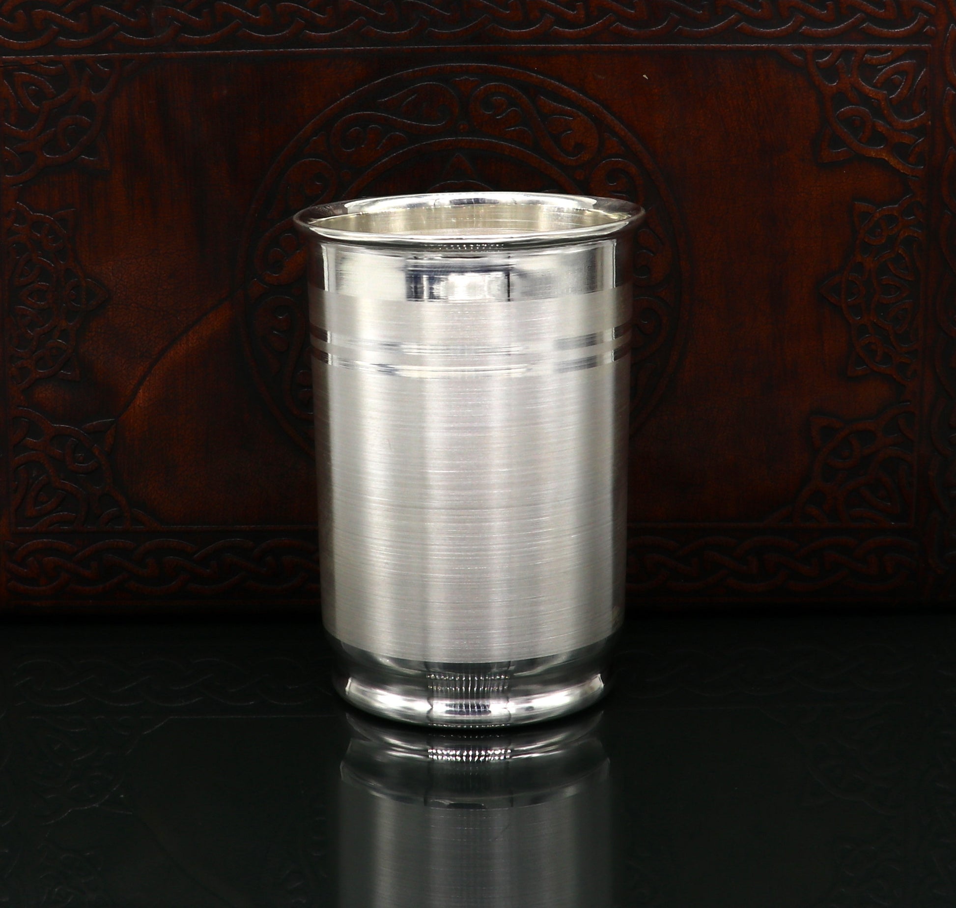999 pure solid silver handmade water glass or milk tumbler, best silver baby food art, excellent baby gifting utensils, silver article sv123 - TRIBAL ORNAMENTS