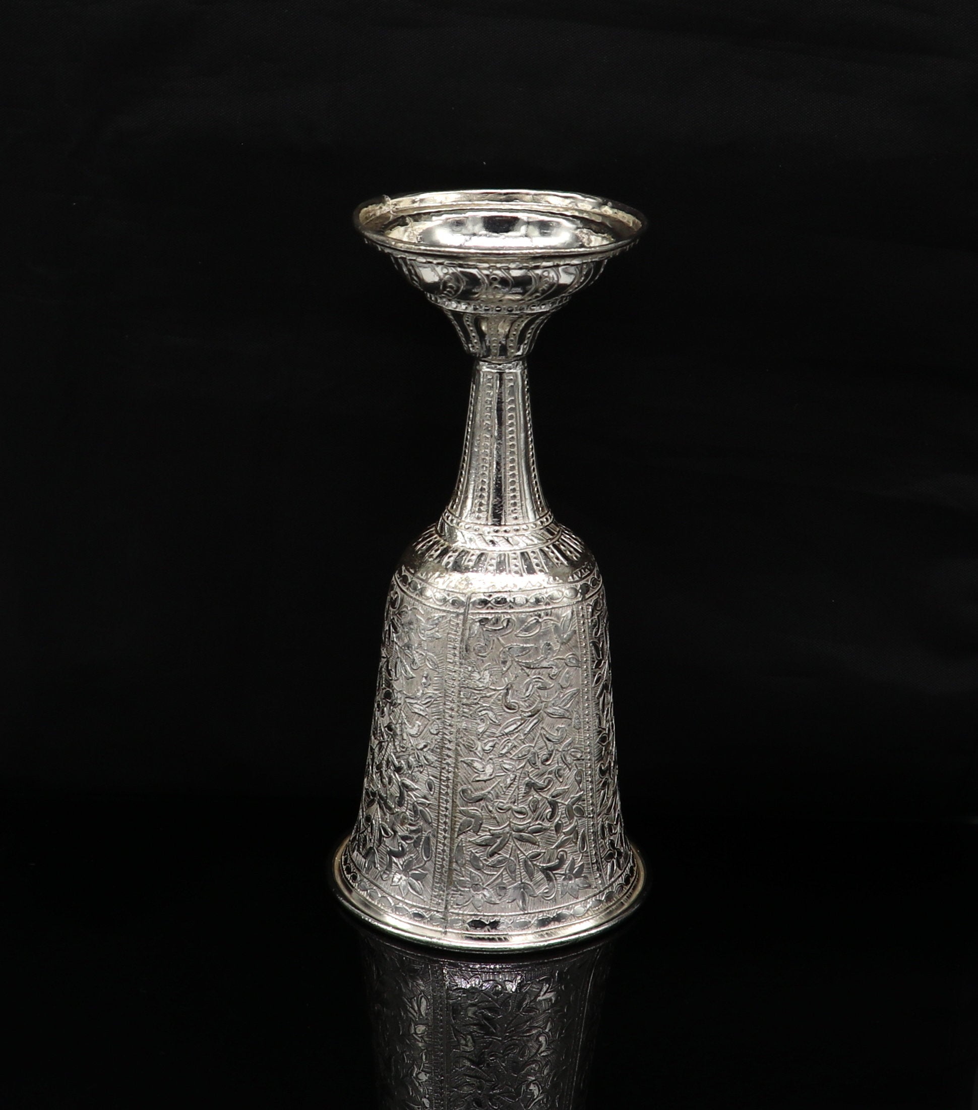 925 fine silver handmade vessel, water/milk wine Glass tumbler, silver flask, silver utensils or articles stay healthy from bacteria sv35 - TRIBAL ORNAMENTS
