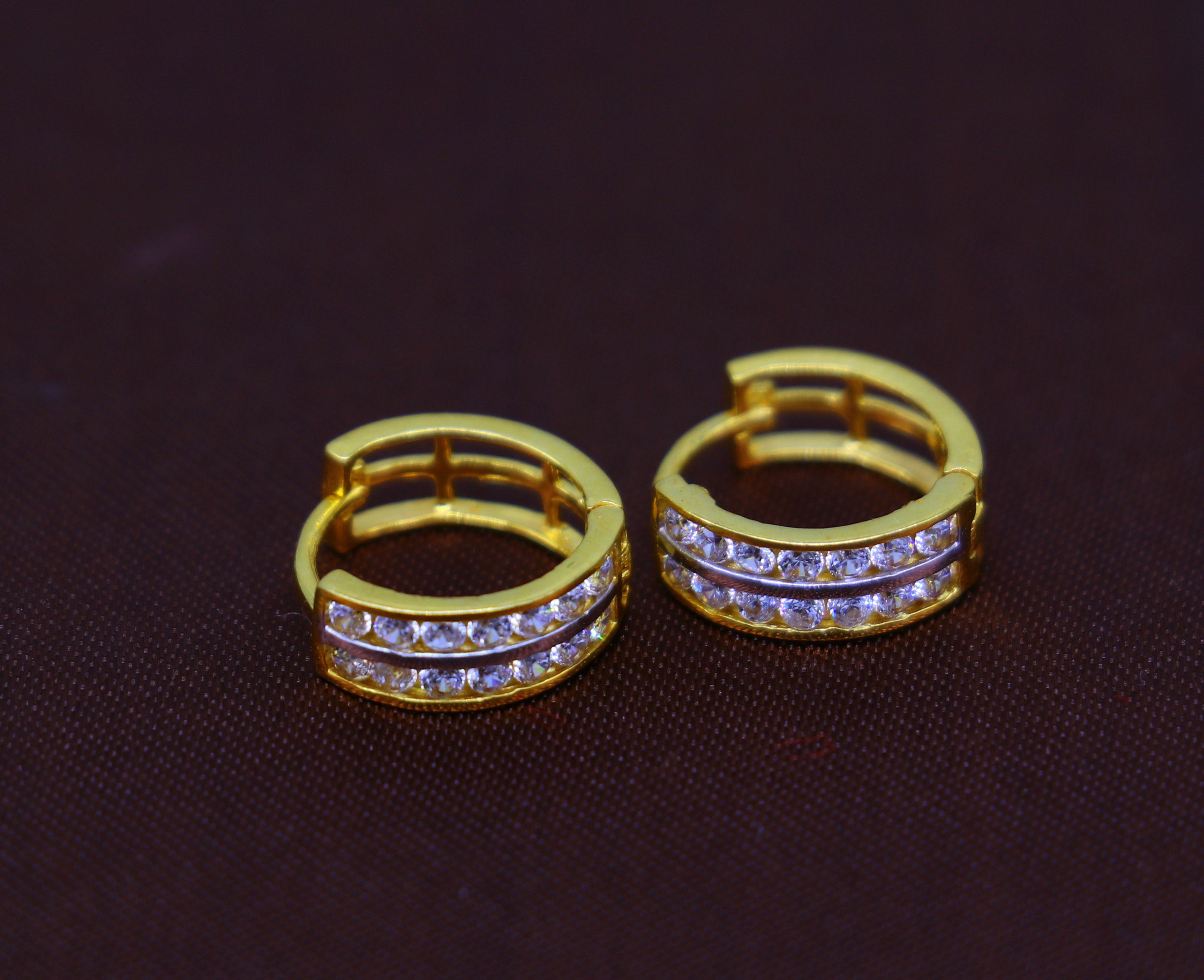 Vintage Solid Fine Gold Placer Solid Gold Huggie Earrings With Elastic  Shrimp Buckle Perfect Gift For Women From Xinpengbusiness, $1.41 |  DHgate.Com