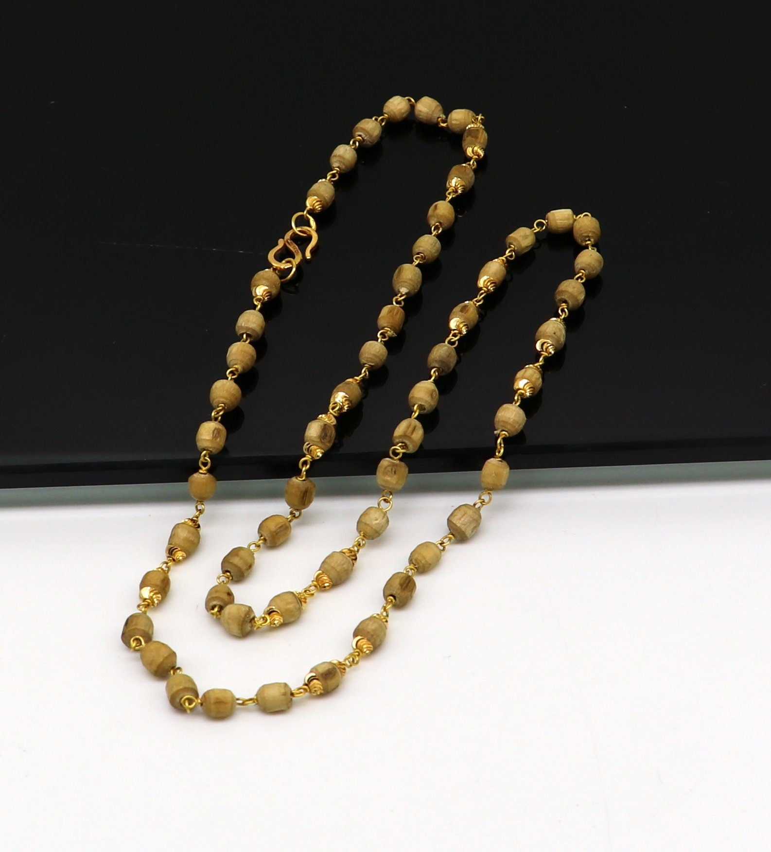 Tulsi mala in on sale gold