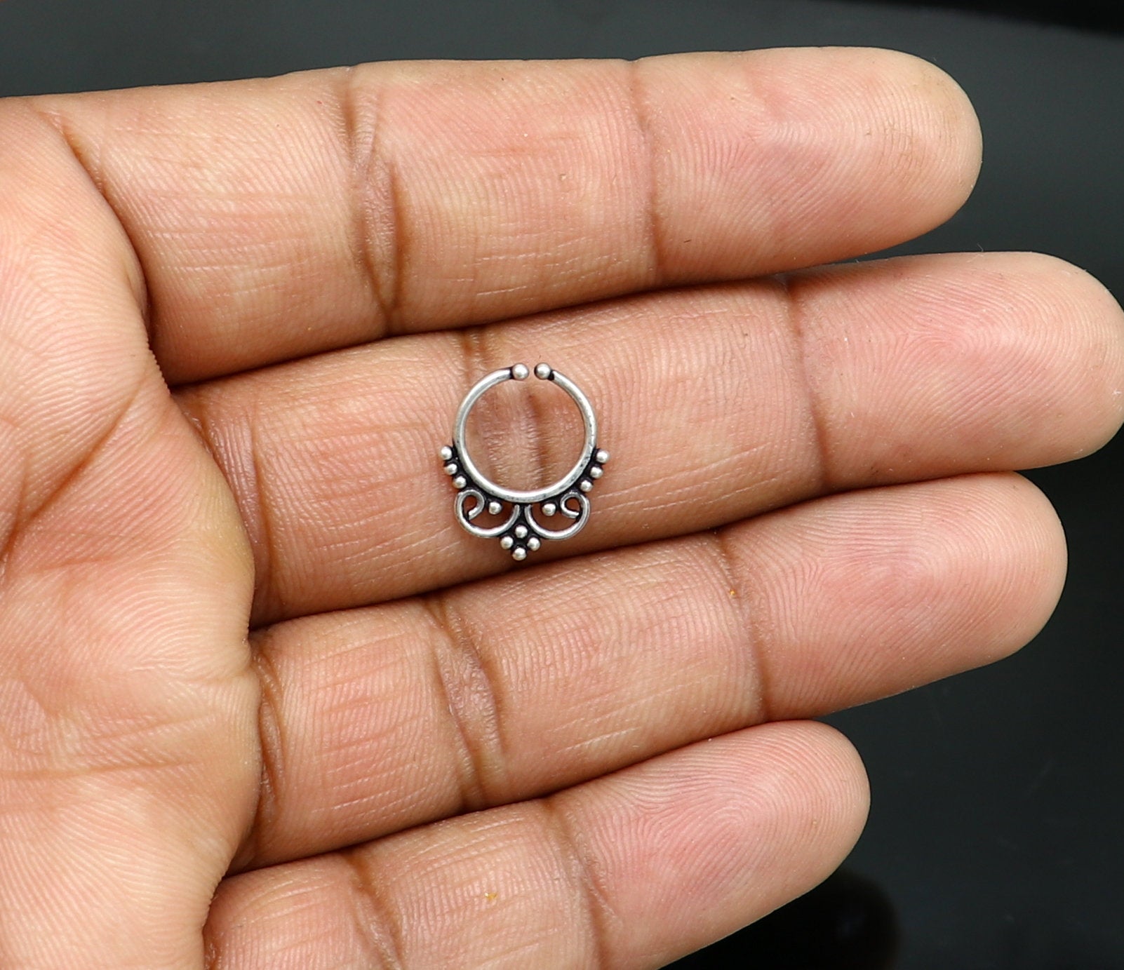 1pc Women Cubic Zirconia Inlaid Hoop Nose Ring Huggie Earring Piercing  Jewelry | Fruugo SA