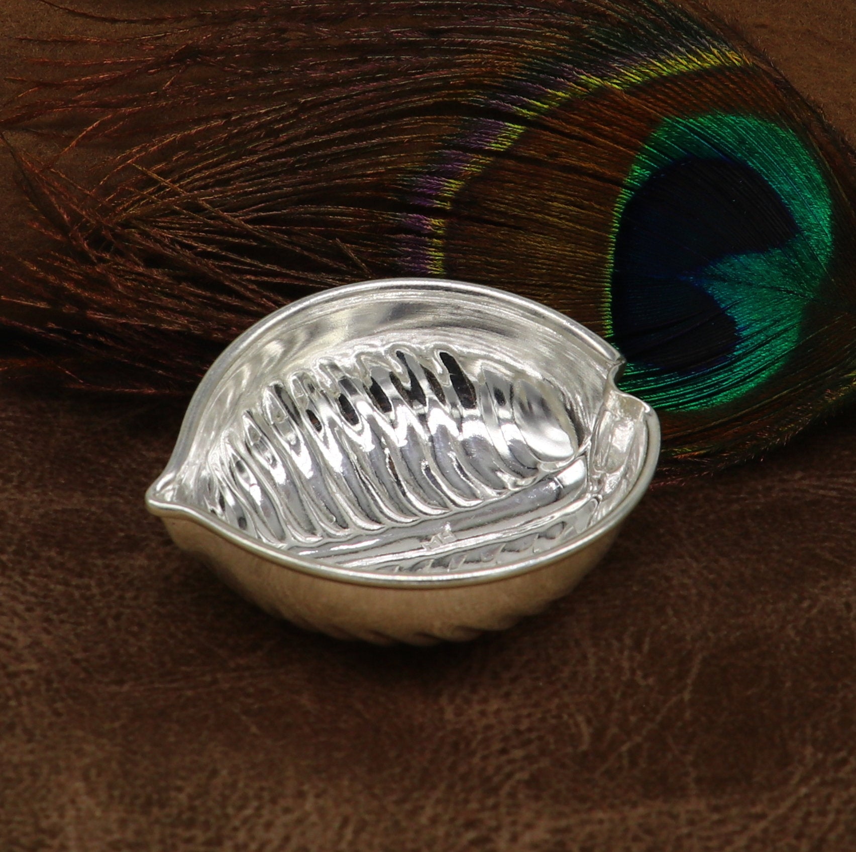 Ralph Lauren Home - Garrett Canvas, Leather and Glass Nut Bowl - Silver  Ralph Lauren Home