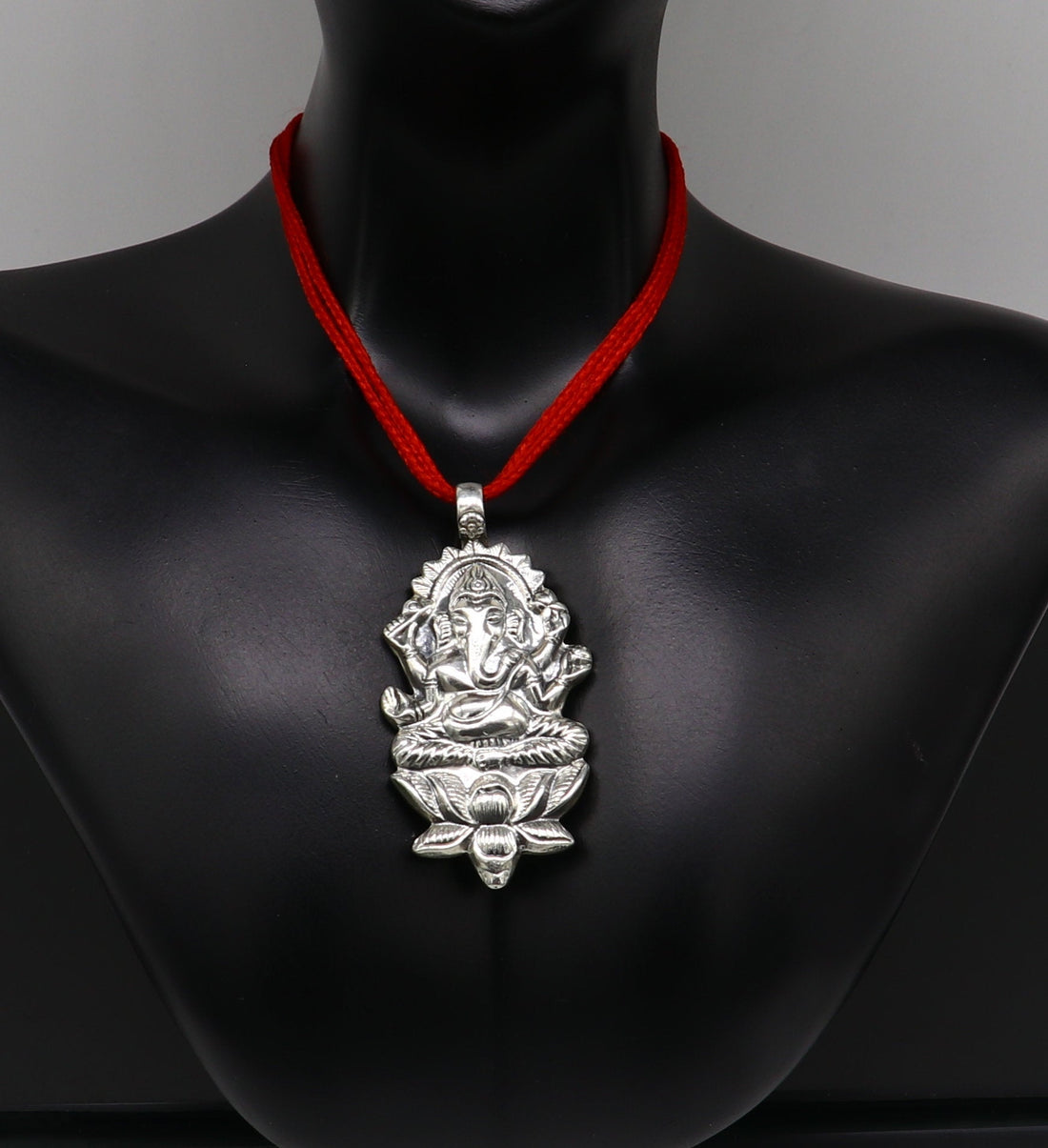 925 fine sterling silver Idol god Ganesha pendant, unique stylish customized pendant, best gifting fancy oxidized pendant necklace ssp410 - TRIBAL ORNAMENTS