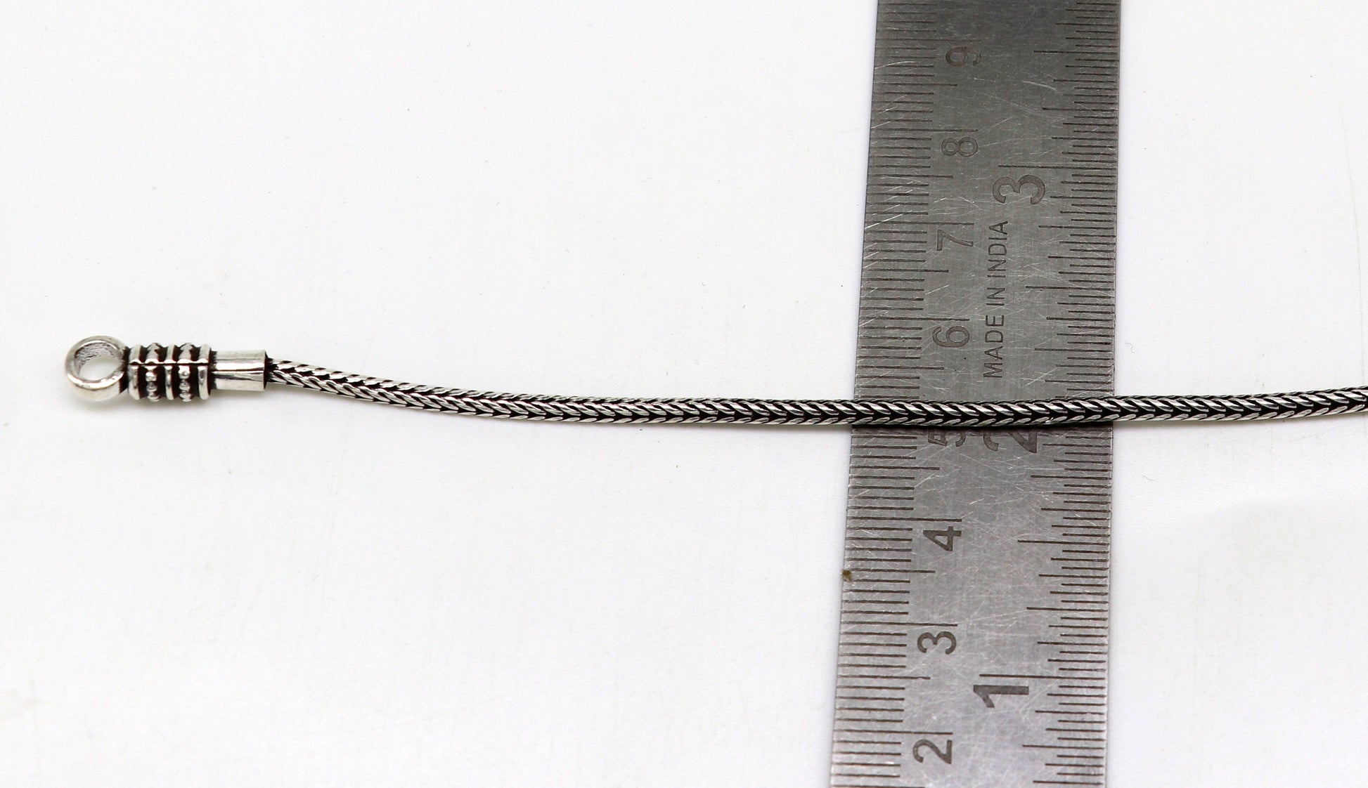 7" Fine 925 sterling silver handmade solid wheat chain bracelet, elegant stylish bracelet, silver jewelry, best gift girl's bracelet nsbr255 - TRIBAL ORNAMENTS