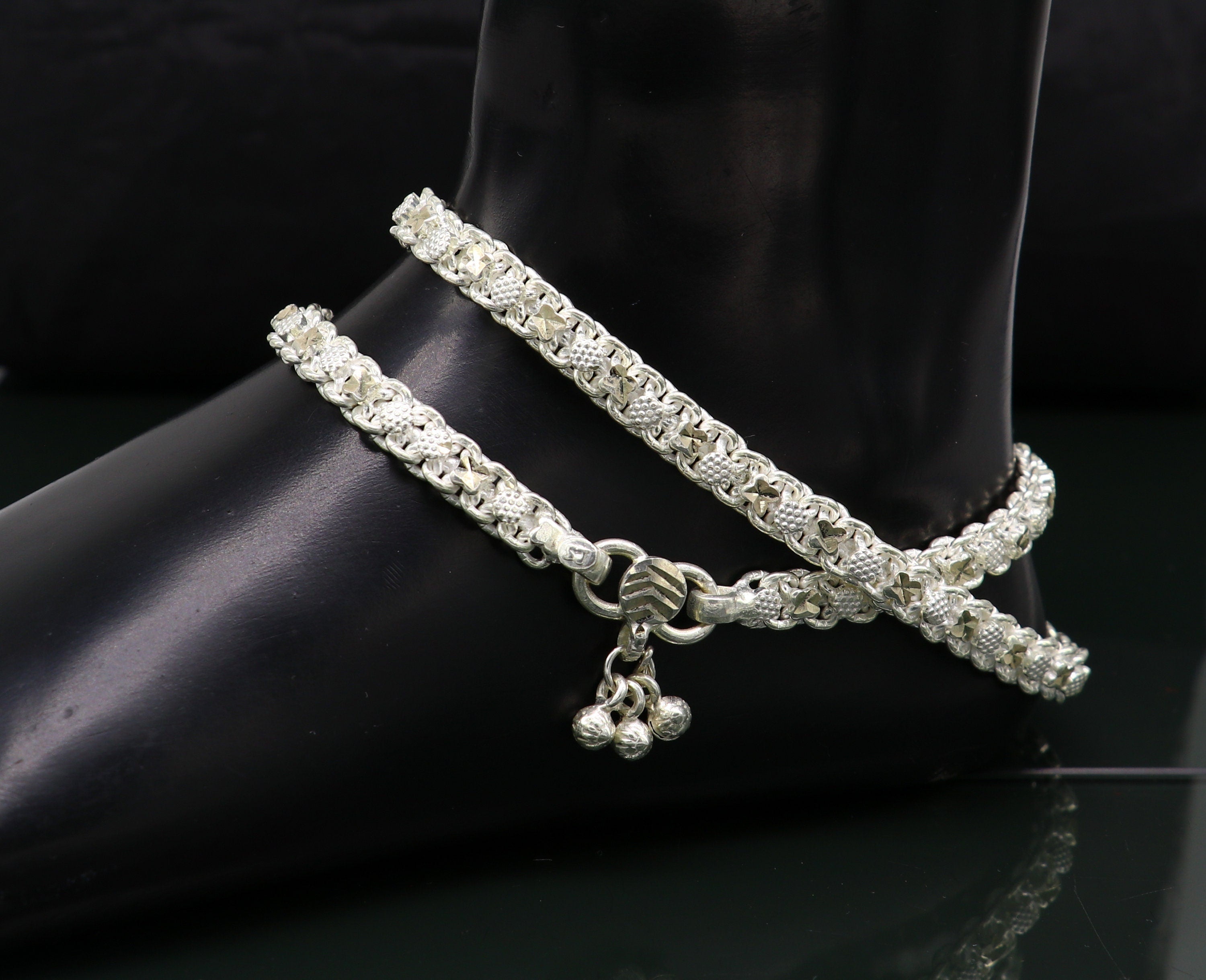 Buy Tanzanite Ankle Bracelet, Gold Foot Bracelet, Purple Gemstone Anklet,  Beads, Spikes & Nuggets Anklet Online in India - Etsy