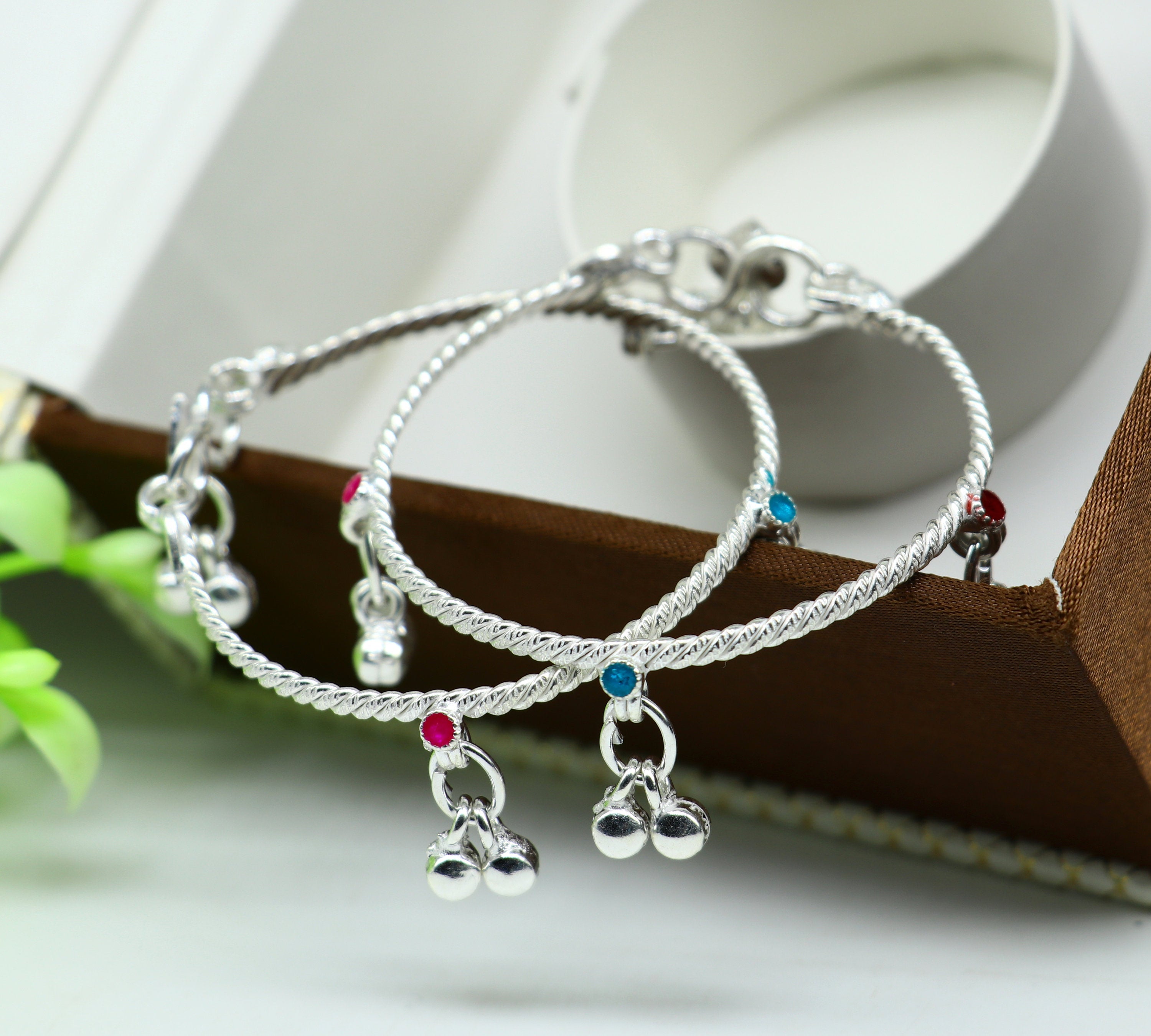 Silver anklets designs deals for baby girl