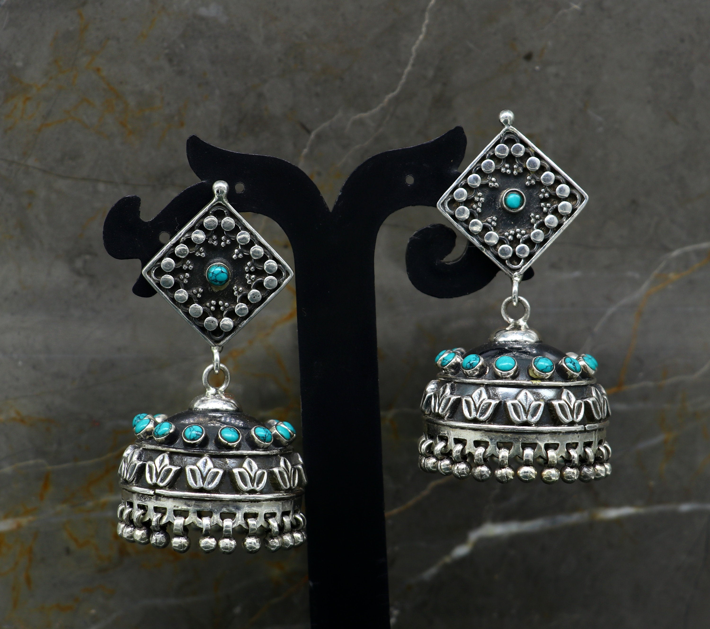 Silver Jhumka Earrings | Vintage pure silver jhumka | MACS