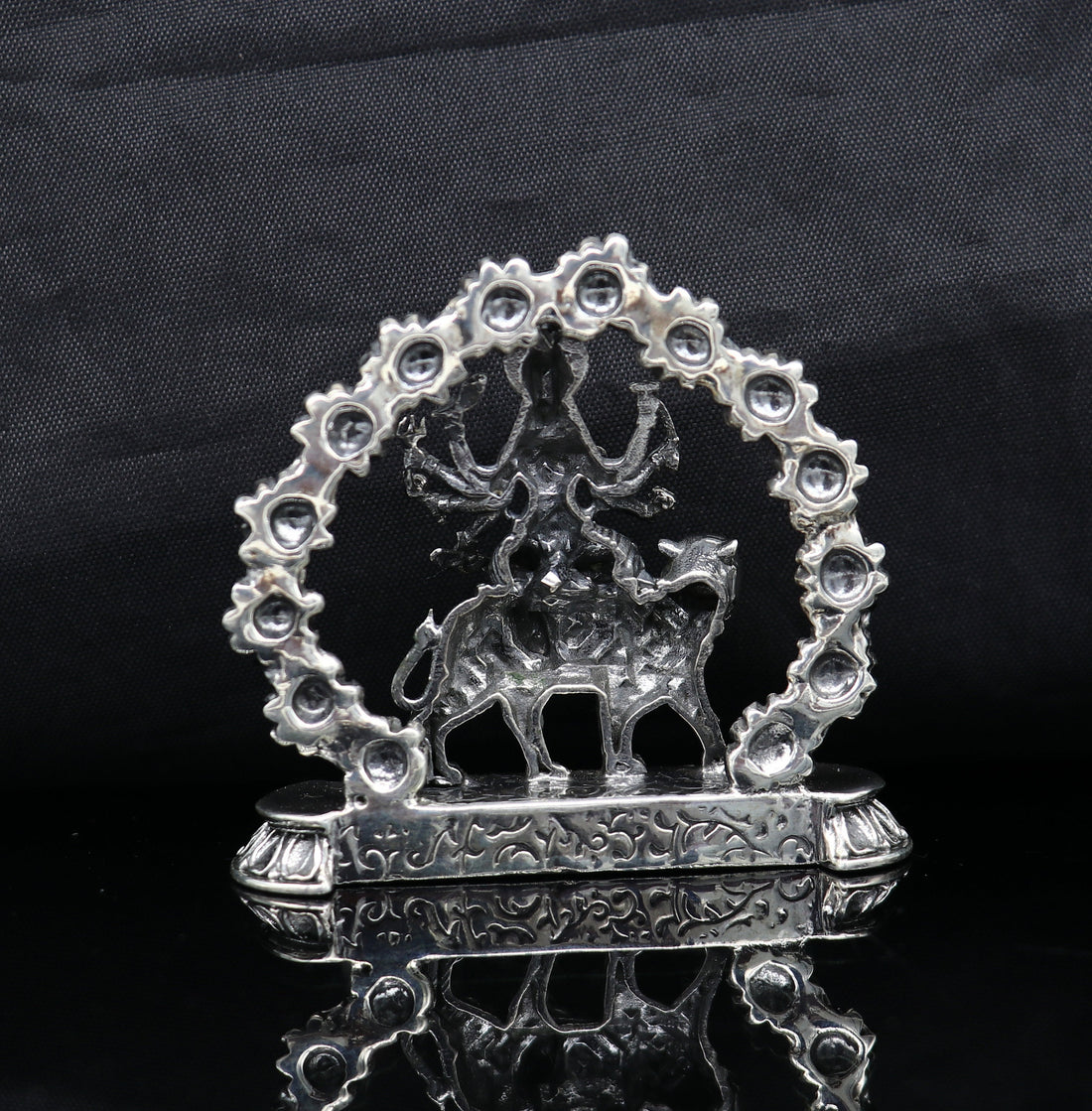 925 Sterling silver Goddess bhawani maa, Pooja Articles, Indian Silver Idols, handcrafted Mataji statue sculpture amazing gifting Art02 - TRIBAL ORNAMENTS