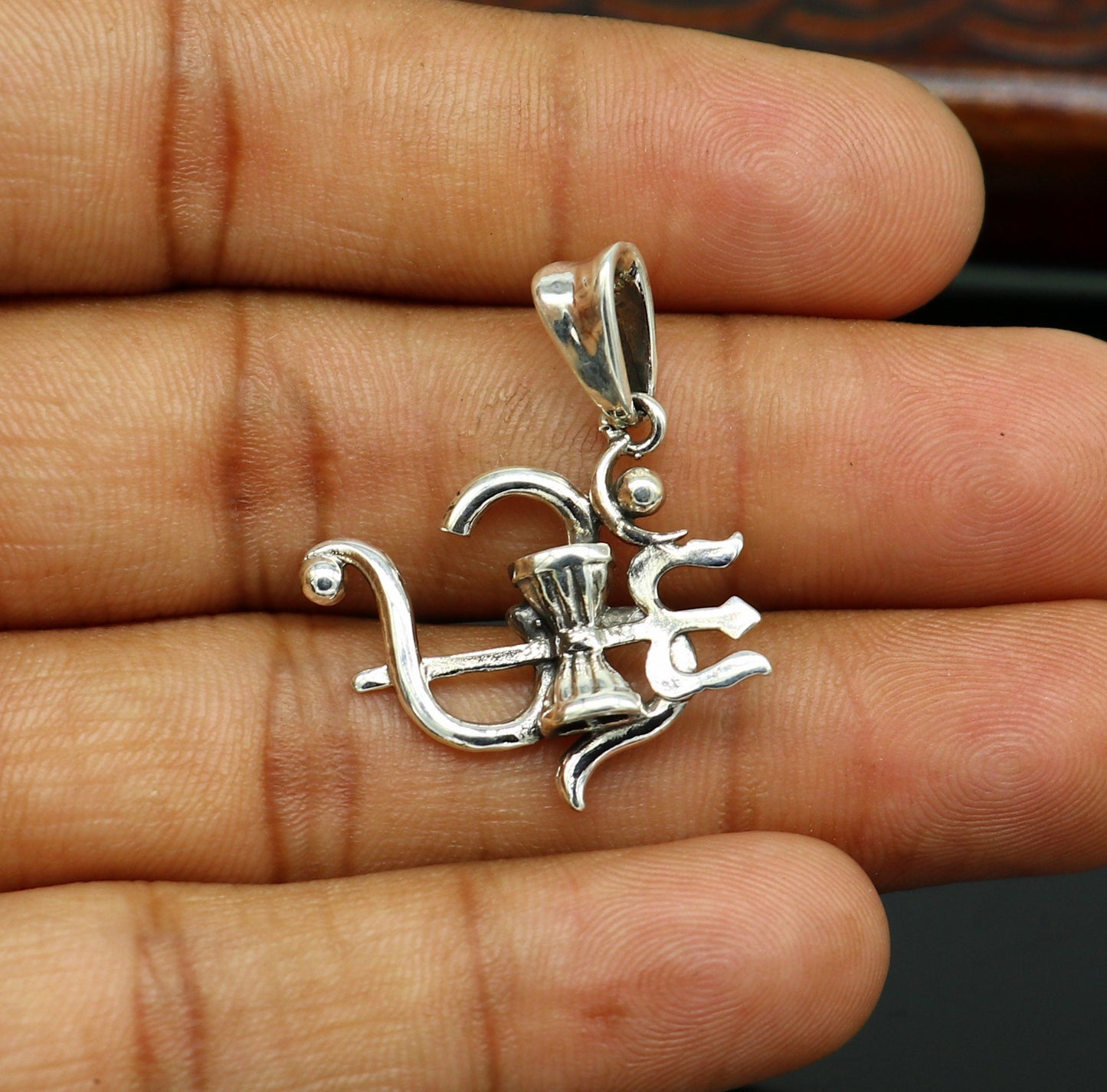 925 sterling silver customize vintage antique style Aum with trident Pendant, amazing design stunning pendant unisex gifting jewelry ssp555 - TRIBAL ORNAMENTS