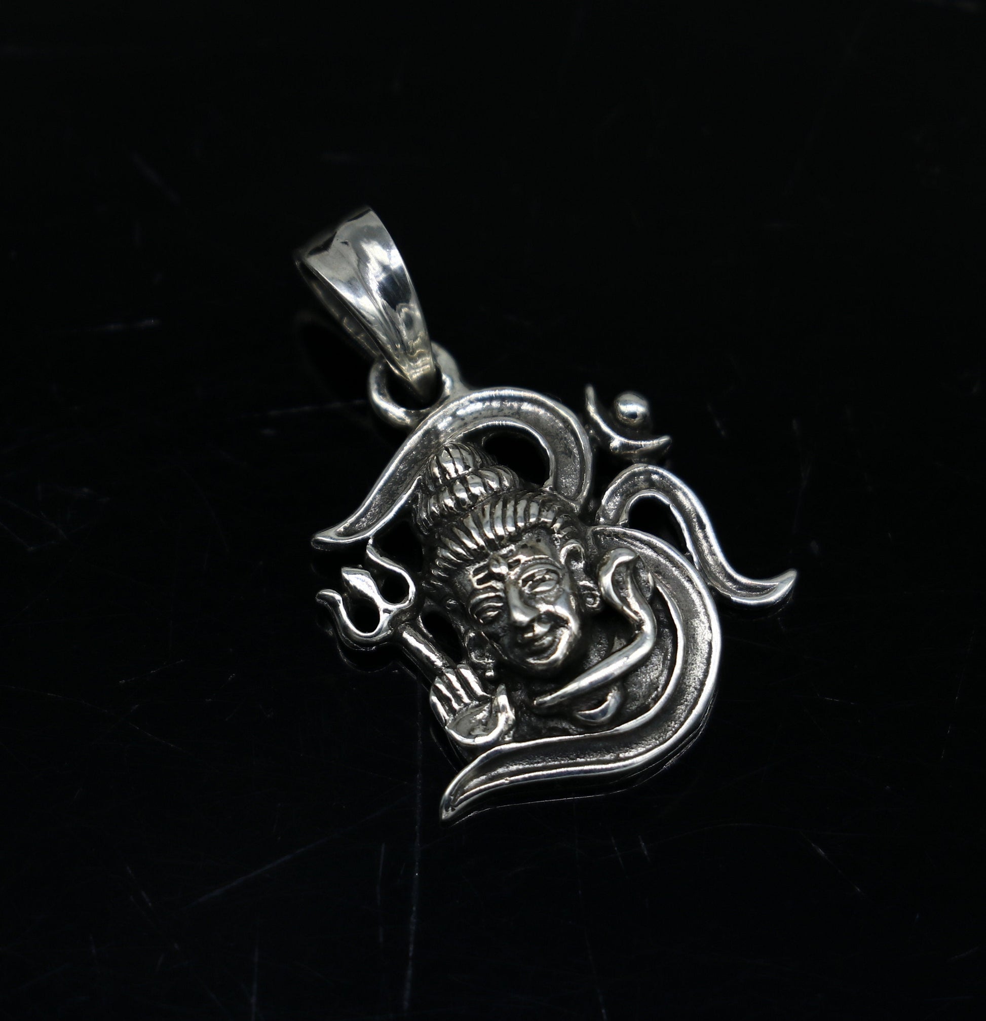 925 sterling silver customize vintage antique style Idol Lord Shiva Pendant, amazing design stunning pendant unisex gifting jewelry ssp551 - TRIBAL ORNAMENTS