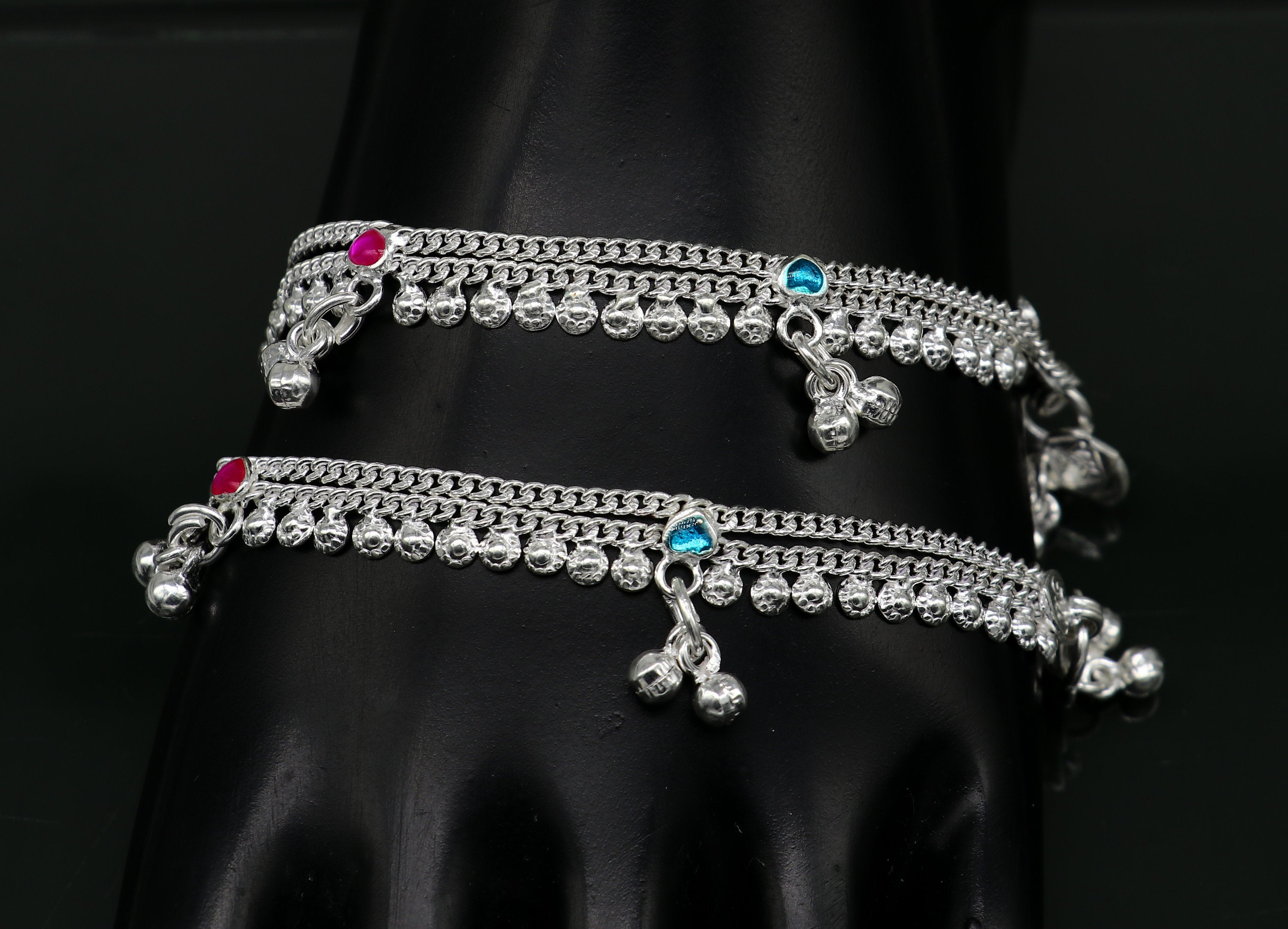 Custom Birthstone Anklet : Available in All Birthstones - Danique Jewelry