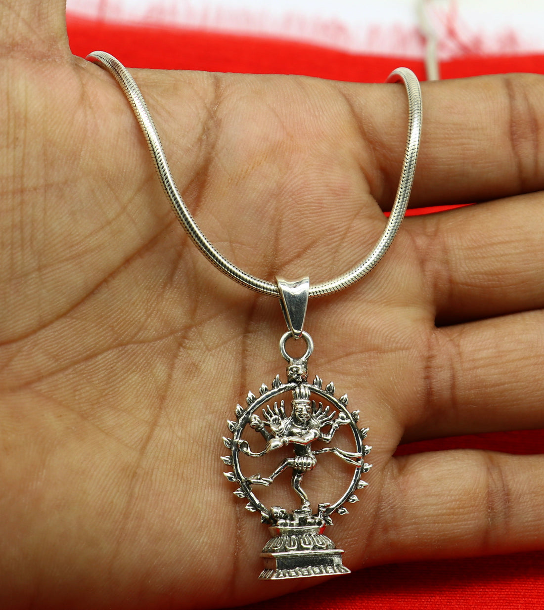 925 sterling silver handmade vintage Idol shiva Nataraaj pendant, amazing stylish unisex pendant locket personalized jewelry ssp487 - TRIBAL ORNAMENTS