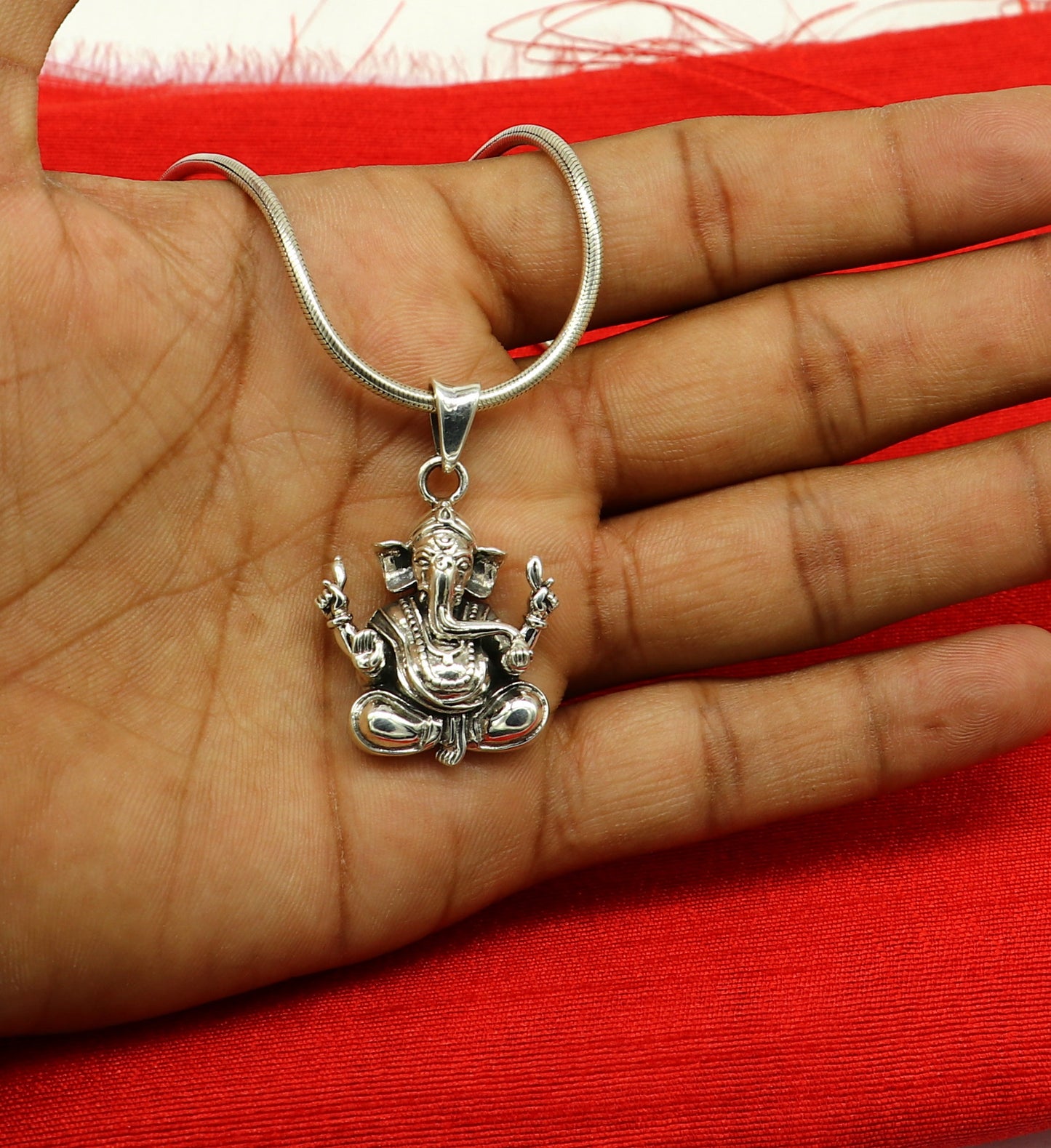 Vintage trendy 925 sterling silver handmade Lord Ganesha pendant, amazing stylish unisex pendant locket personalized jewelry ssp456 - TRIBAL ORNAMENTS