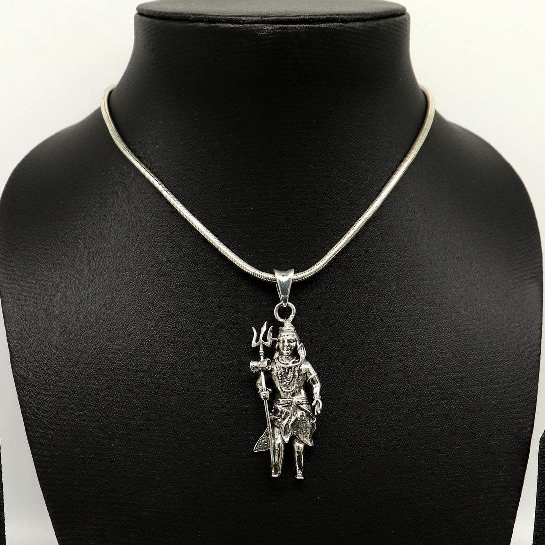 925 sterling silver handmade idol Shiva standing pendant, amazing stylish unisex pendant locket personalized jewelry tribal jewelry ssp540 - TRIBAL ORNAMENTS