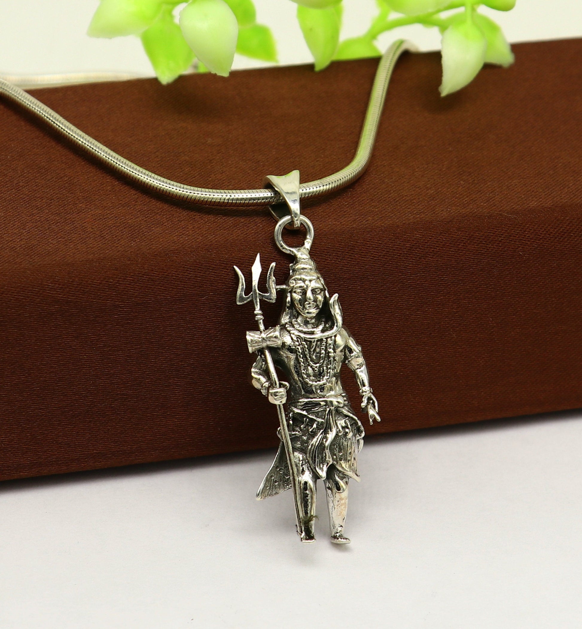 925 sterling silver handmade idol Shiva standing pendant, amazing stylish unisex pendant locket personalized jewelry tribal jewelry ssp540 - TRIBAL ORNAMENTS