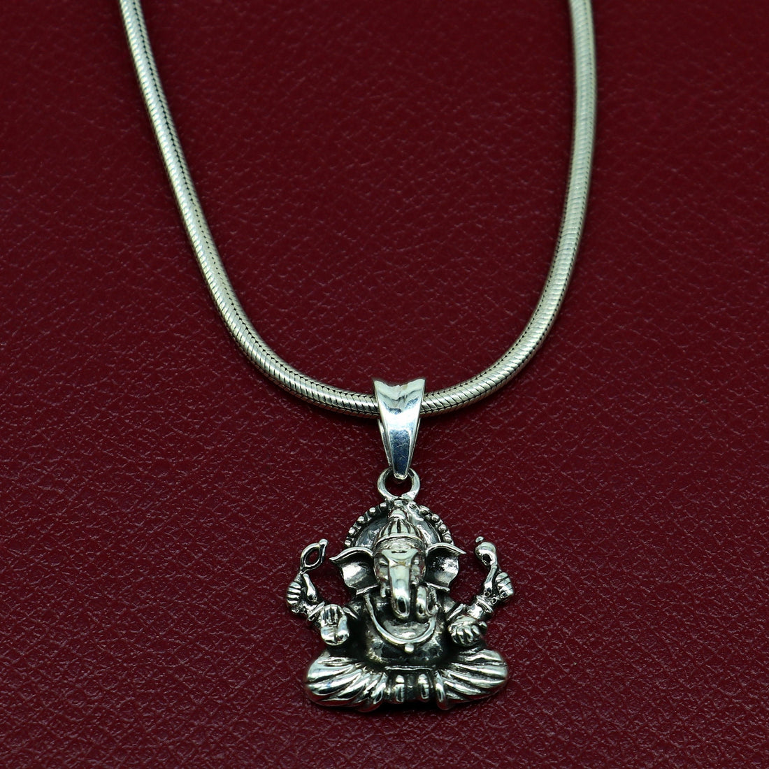 925 sterling silver handmade idol Ganesha pendant, amazing stylish unisex pendant locket personalized jewelry tribal jewelry ssp558 - TRIBAL ORNAMENTS