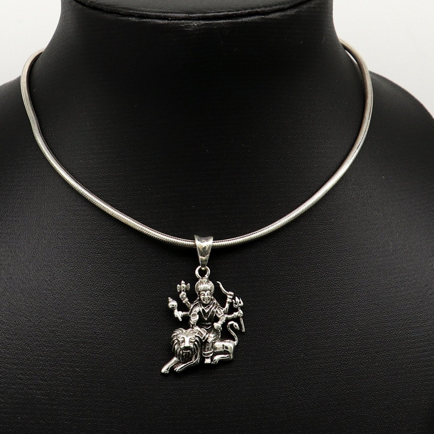 925 sterling silver handmade Goddess bhawani/ Durga maa pendant, amazing unisex pendant locket personalized jewelry tribal jewelry ssp496 - TRIBAL ORNAMENTS