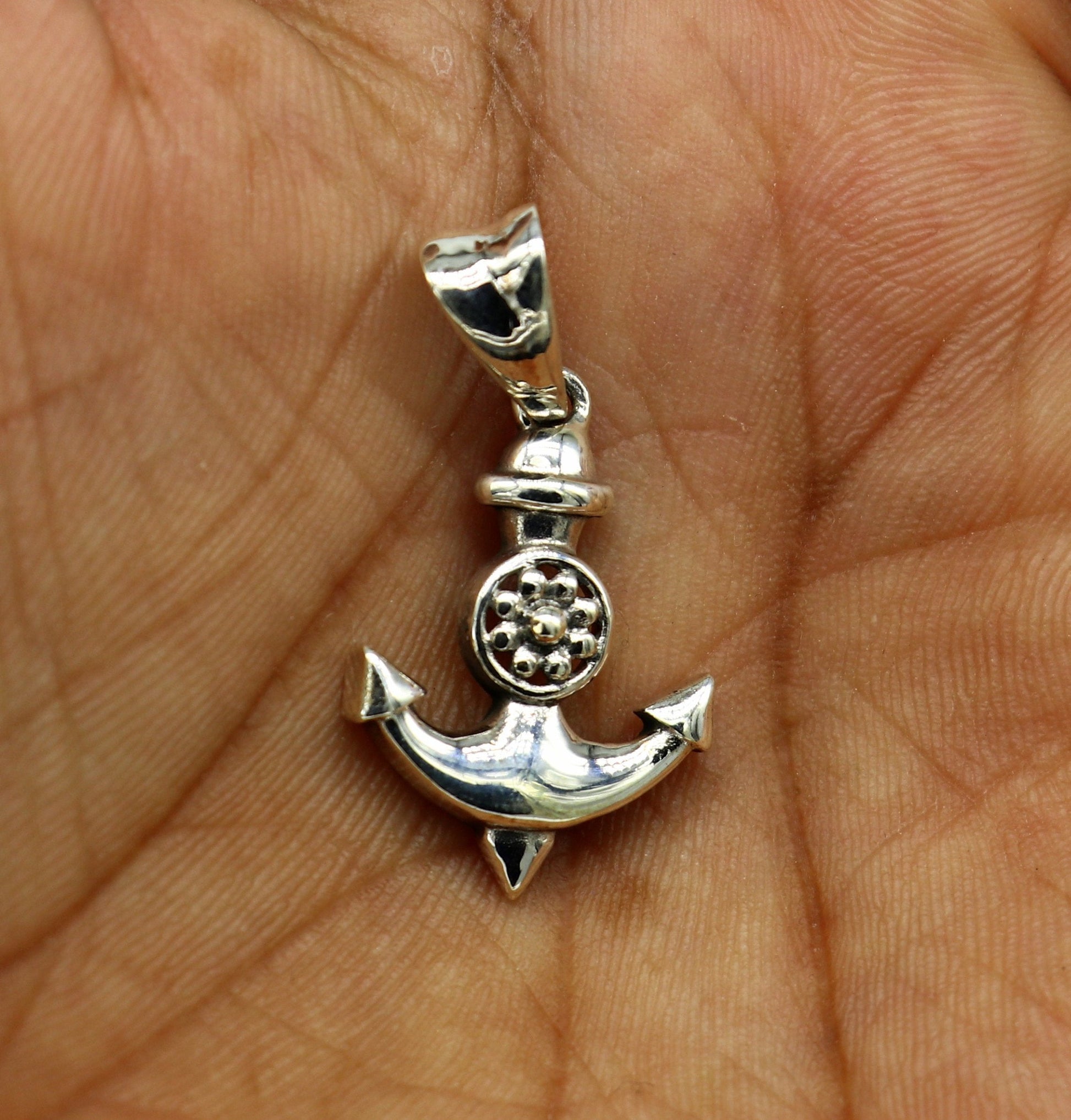 925 sterling silver handmade Jesus anchor pendant, amazing Exclusive cross design stunning pendant unisex gifting jewelry ssp527 - TRIBAL ORNAMENTS