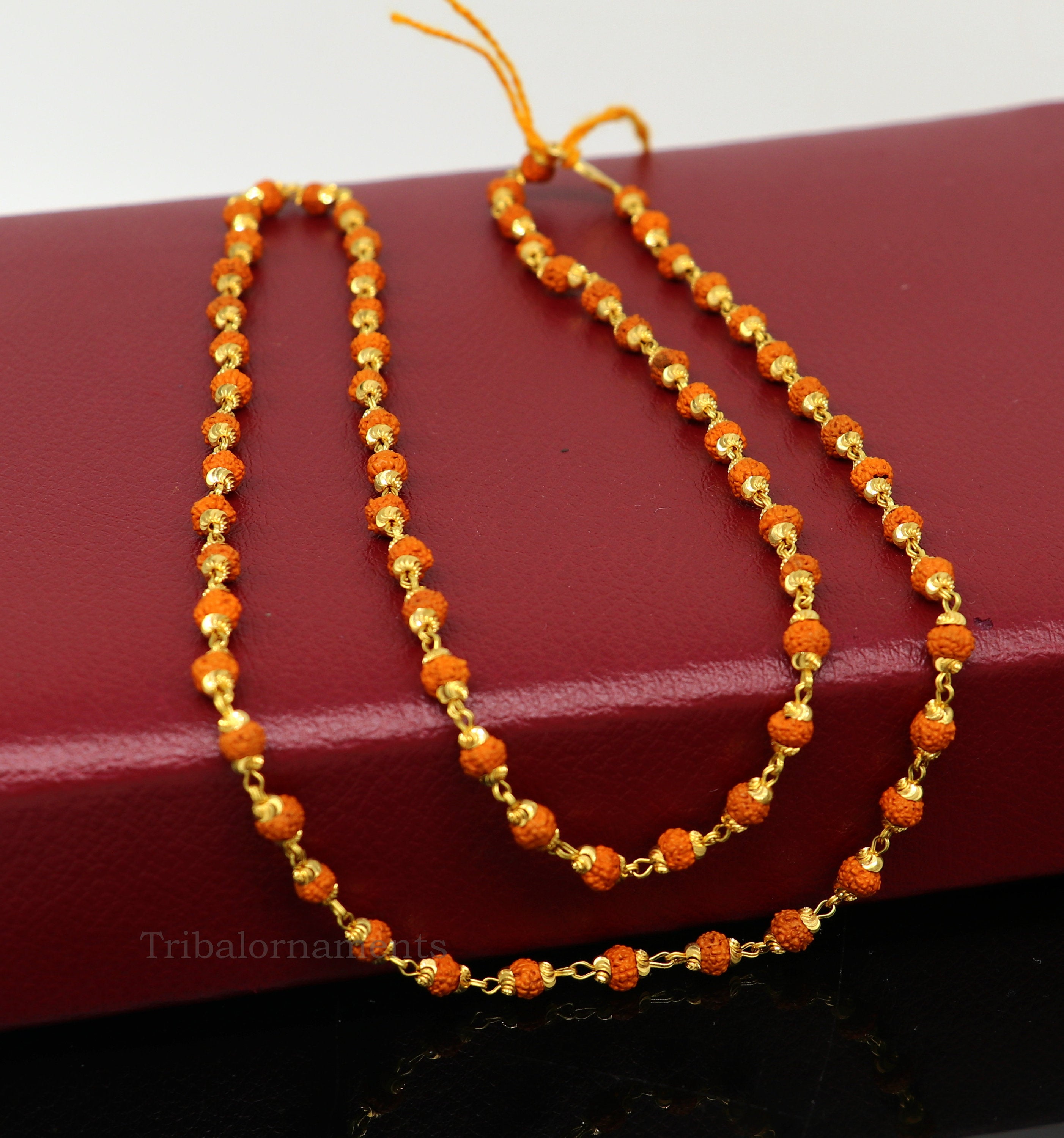 Rudraksha gold clearance chain designs