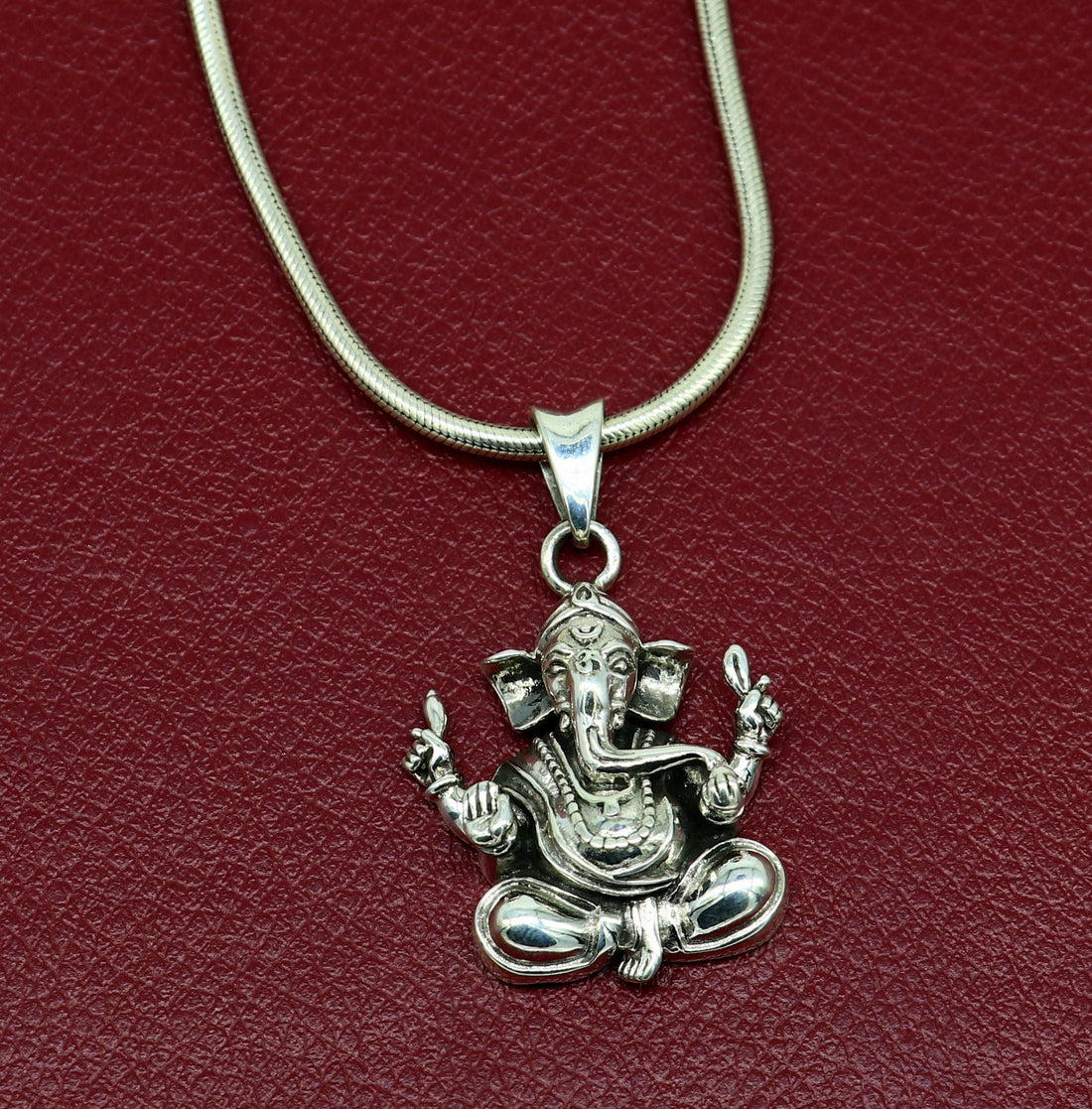 Vintage trendy 925 sterling silver handmade Lord Ganesha pendant, amazing stylish unisex pendant locket personalized jewelry ssp456 - TRIBAL ORNAMENTS