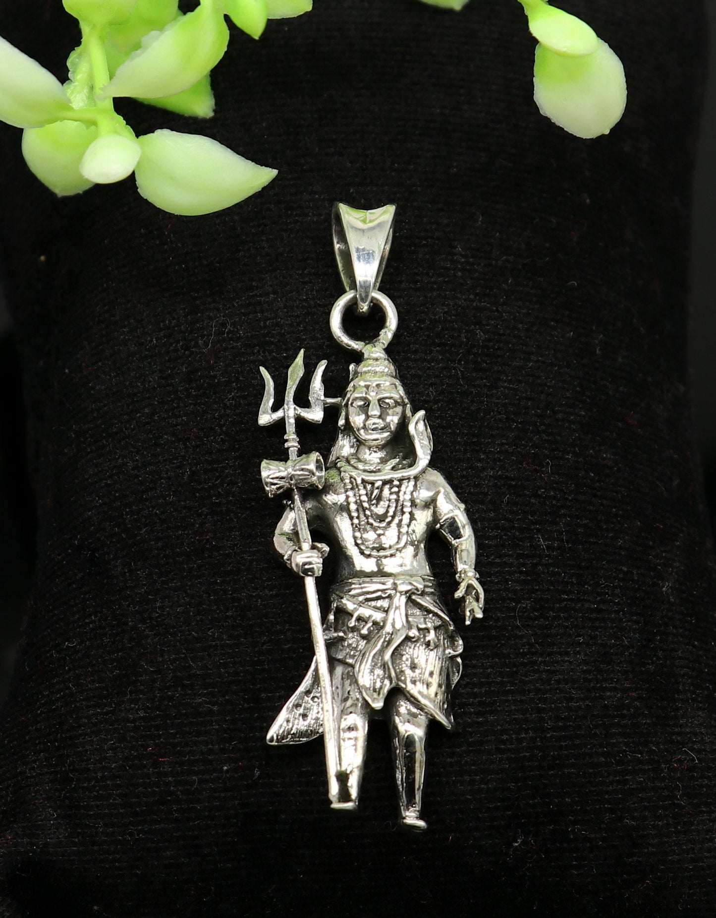 925 sterling silver handmade idol Shiva standing pendant, amazing stylish unisex pendant locket personalized jewelry tribal jewelry ssp540 - TRIBAL ORNAMENTS