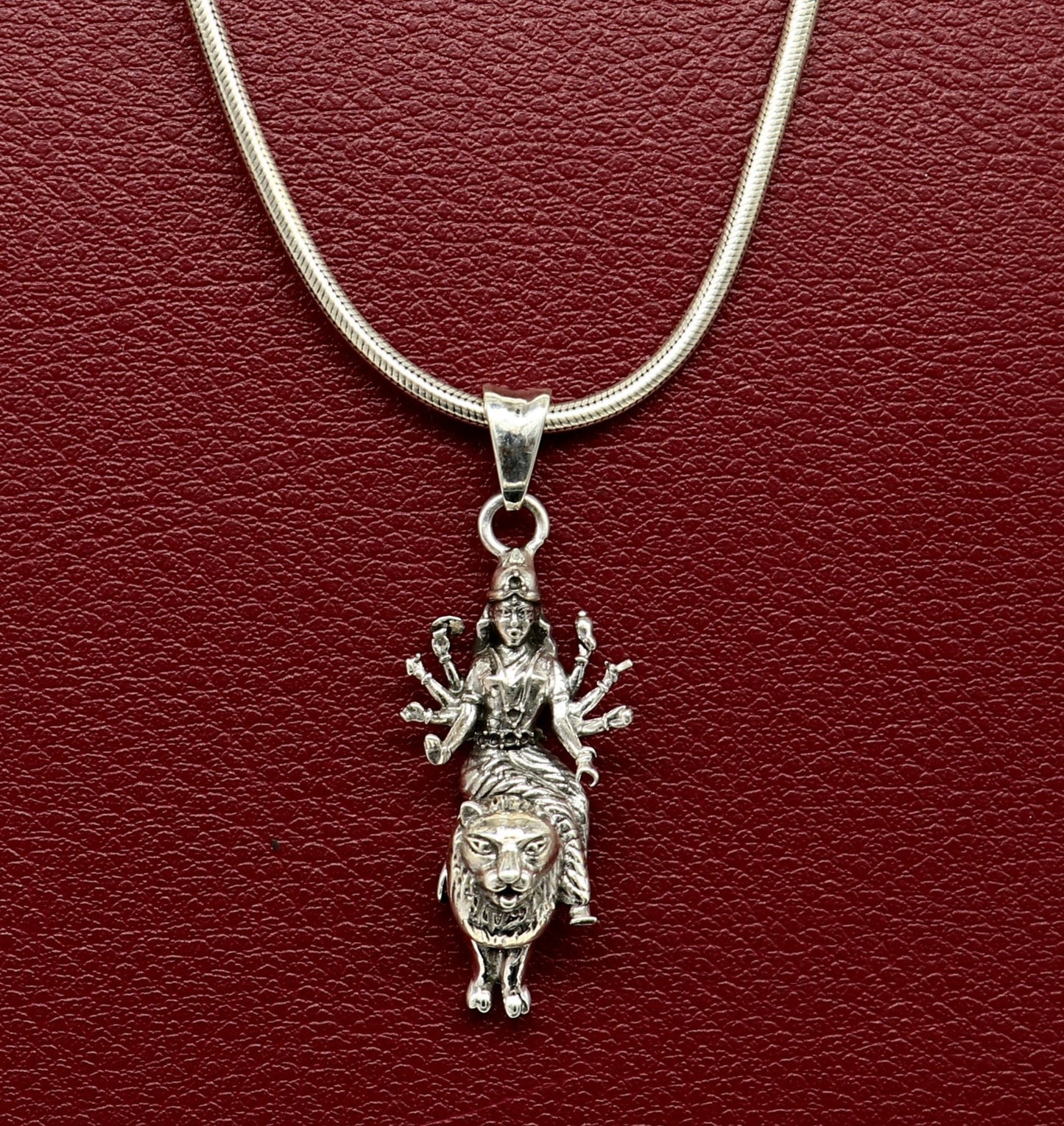 925 sterling silver handmade Goddess bhawani/ Durga maa pendant, amazing unisex pendant locket personalized jewelry tribal jewelry ssp535 - TRIBAL ORNAMENTS