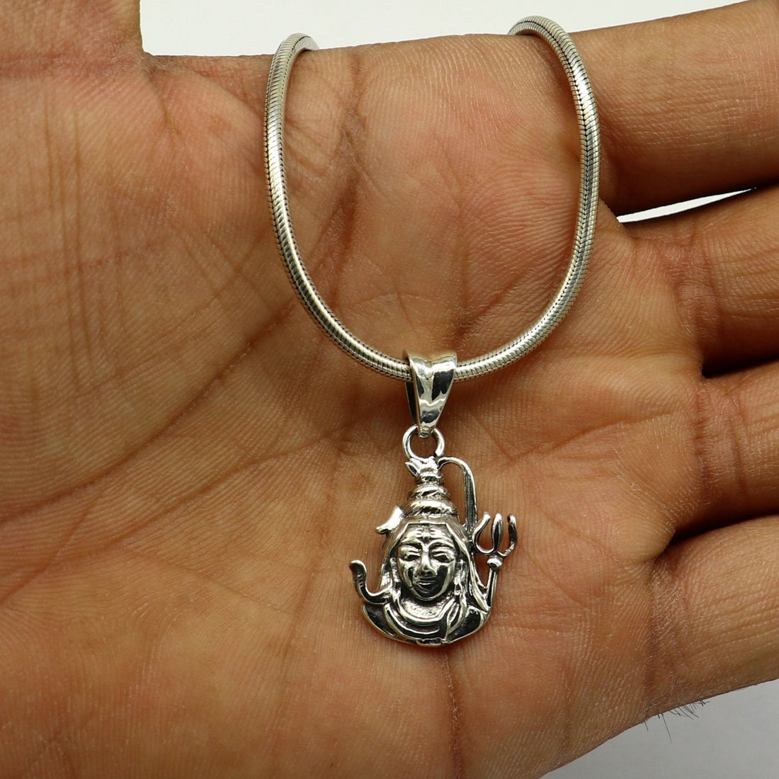 925 sterling silver unique design Hindu idols Lord Shiva pendant, excellent style pendant locket personalized jewelry tribal jewelry ssp552 - TRIBAL ORNAMENTS