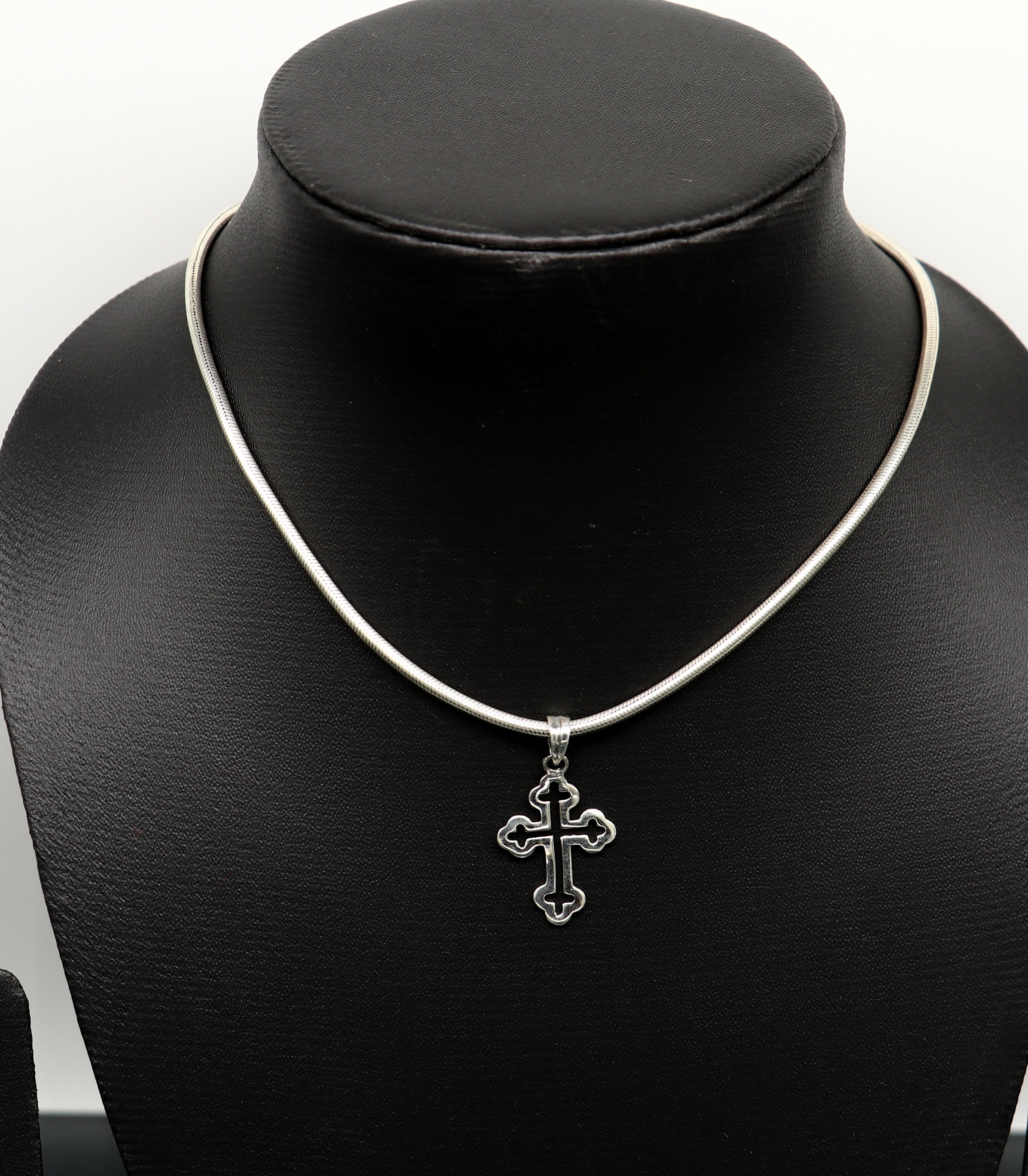 925 Sterling store Silver Cross & Chain