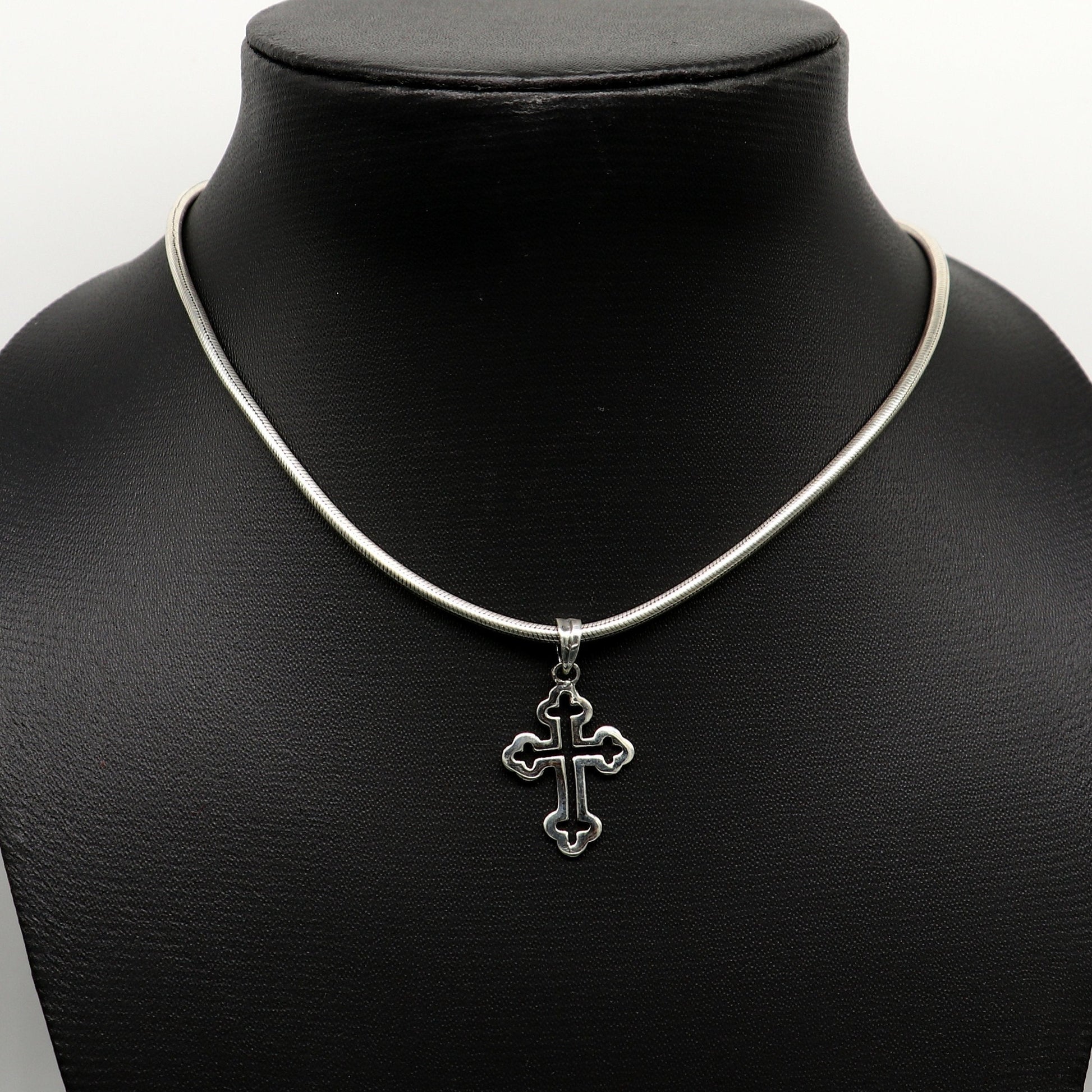 Handmade solid 925 sterling silver cross pendant, excellent unique design stylish unisex personalized gift pendant jewelry from india ssp463 - TRIBAL ORNAMENTS