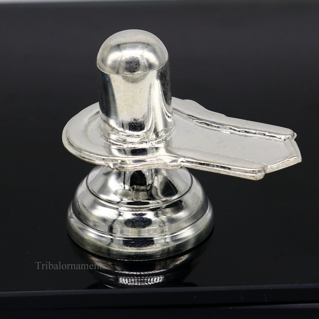 925 sterling silver handmade small Lord Shiva lingam, silver shivling puja utensils, home temple silver article puja accessories art70 - TRIBAL ORNAMENTS