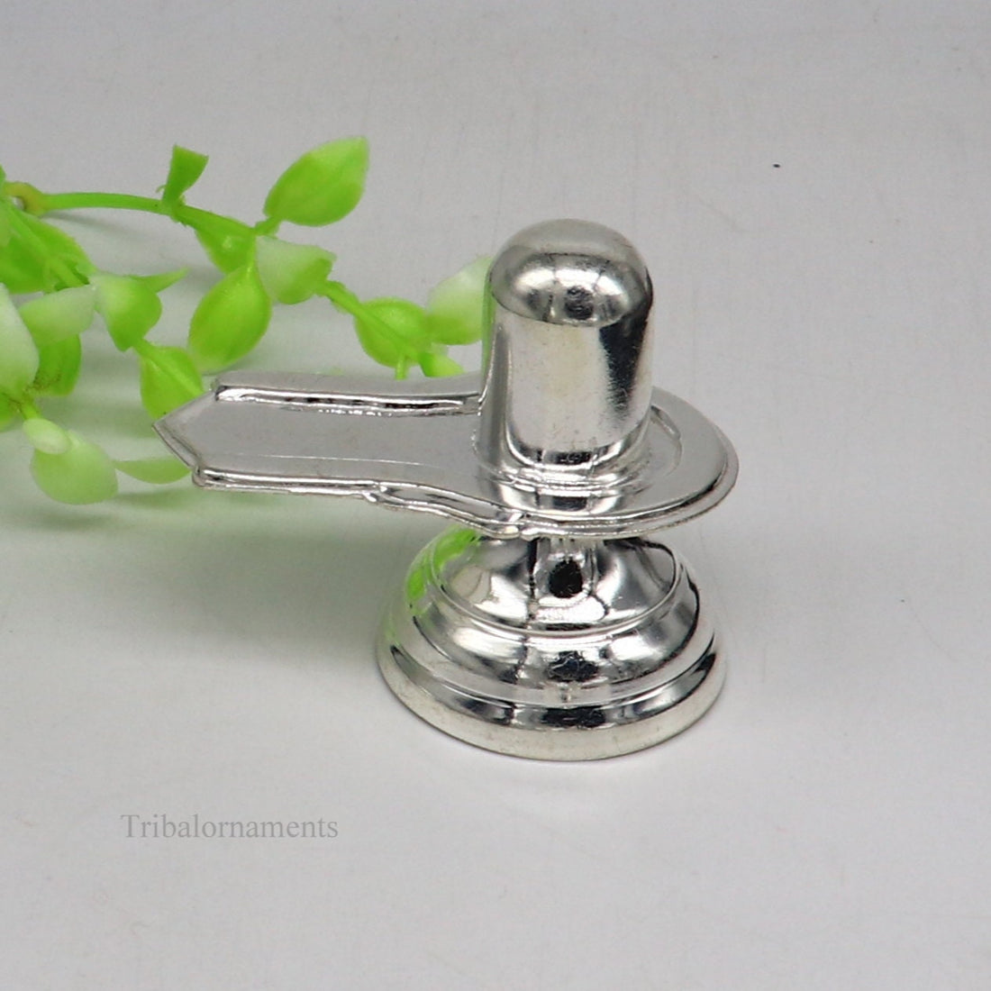 925 sterling silver handmade small Lord Shiva lingam, silver shivling puja utensils, home temple silver article puja accessories art70 - TRIBAL ORNAMENTS