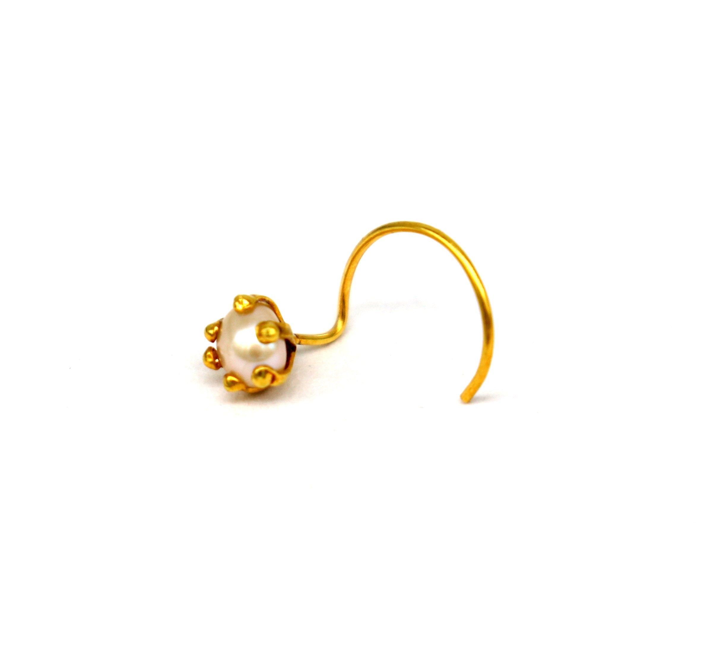 Buy gold nose pin on sale online