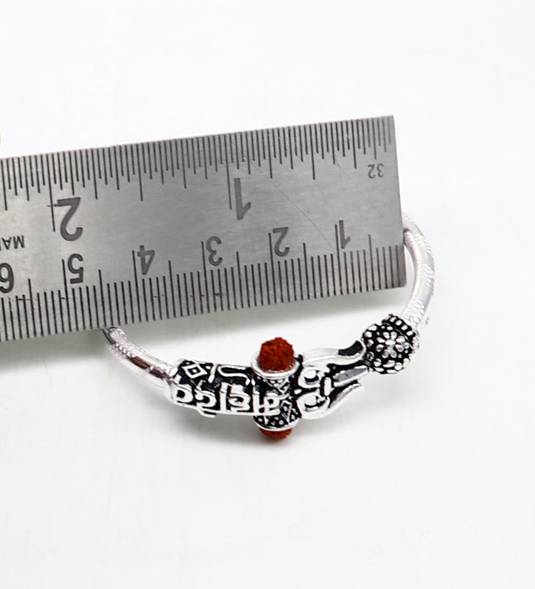 Handmade vintage antique design customized silver baby bangle kada, excellent lord shiva Mahadeva bangle bracelet kada for gifting nbbk235 - TRIBAL ORNAMENTS