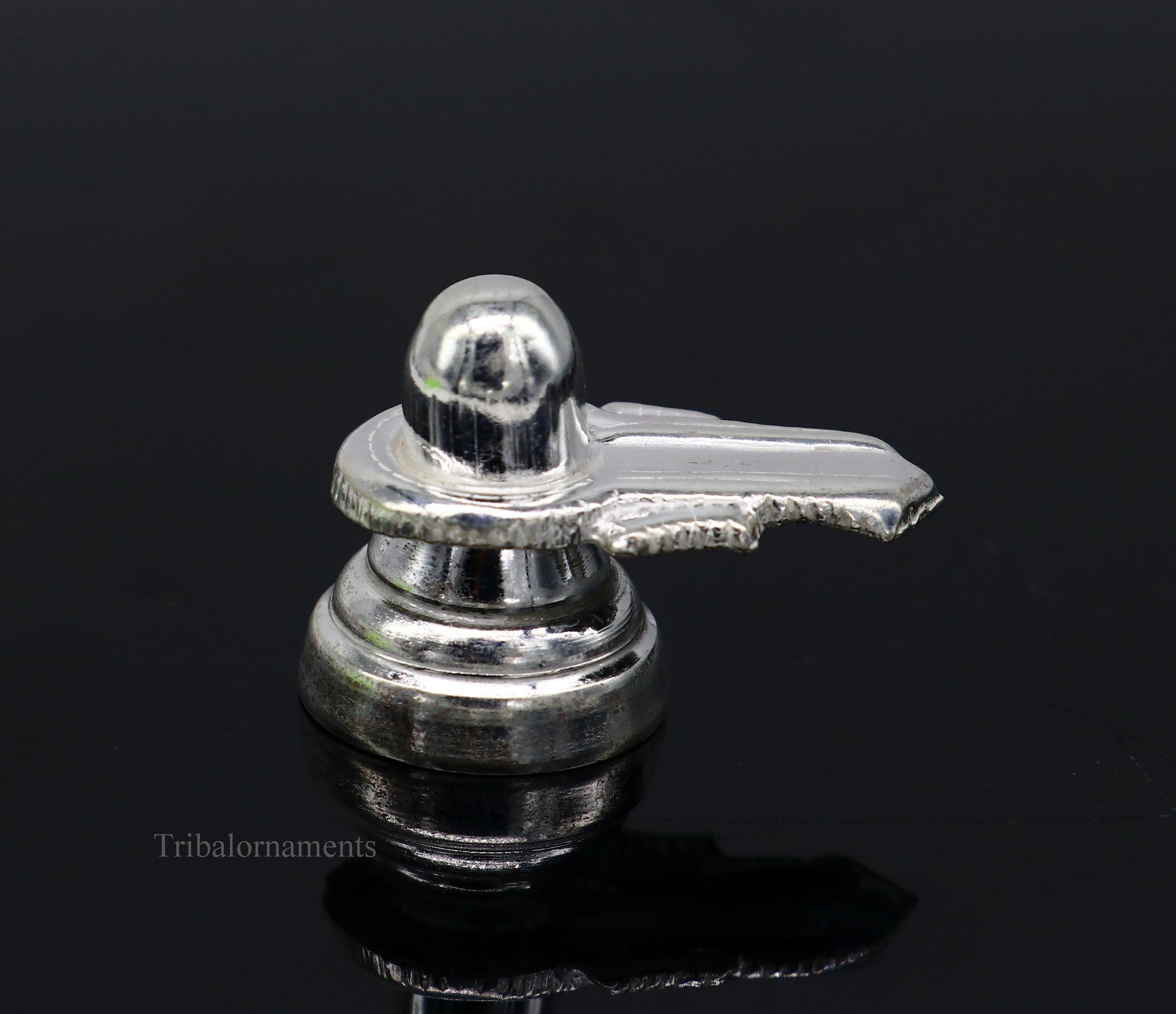 925 sterling silver handmade small Lord Shiva lingam, silver shivling puja utensils, home temple silver article puja accessories art76 - TRIBAL ORNAMENTS