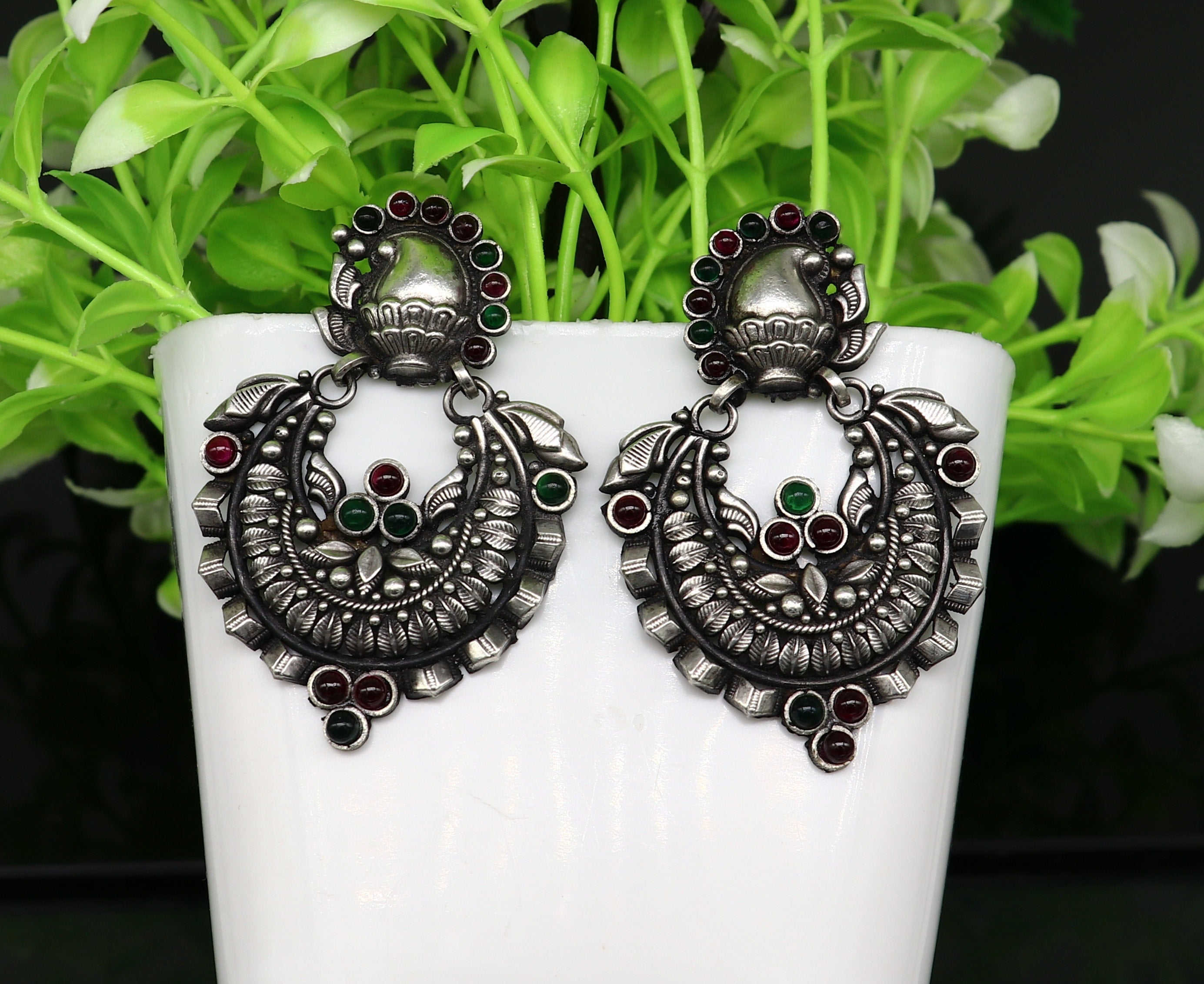 Flipkart.com - Buy ESQUE' Noor Oxidised Earrings For Women Silver Metal  Earring Set Online at Best Prices in India