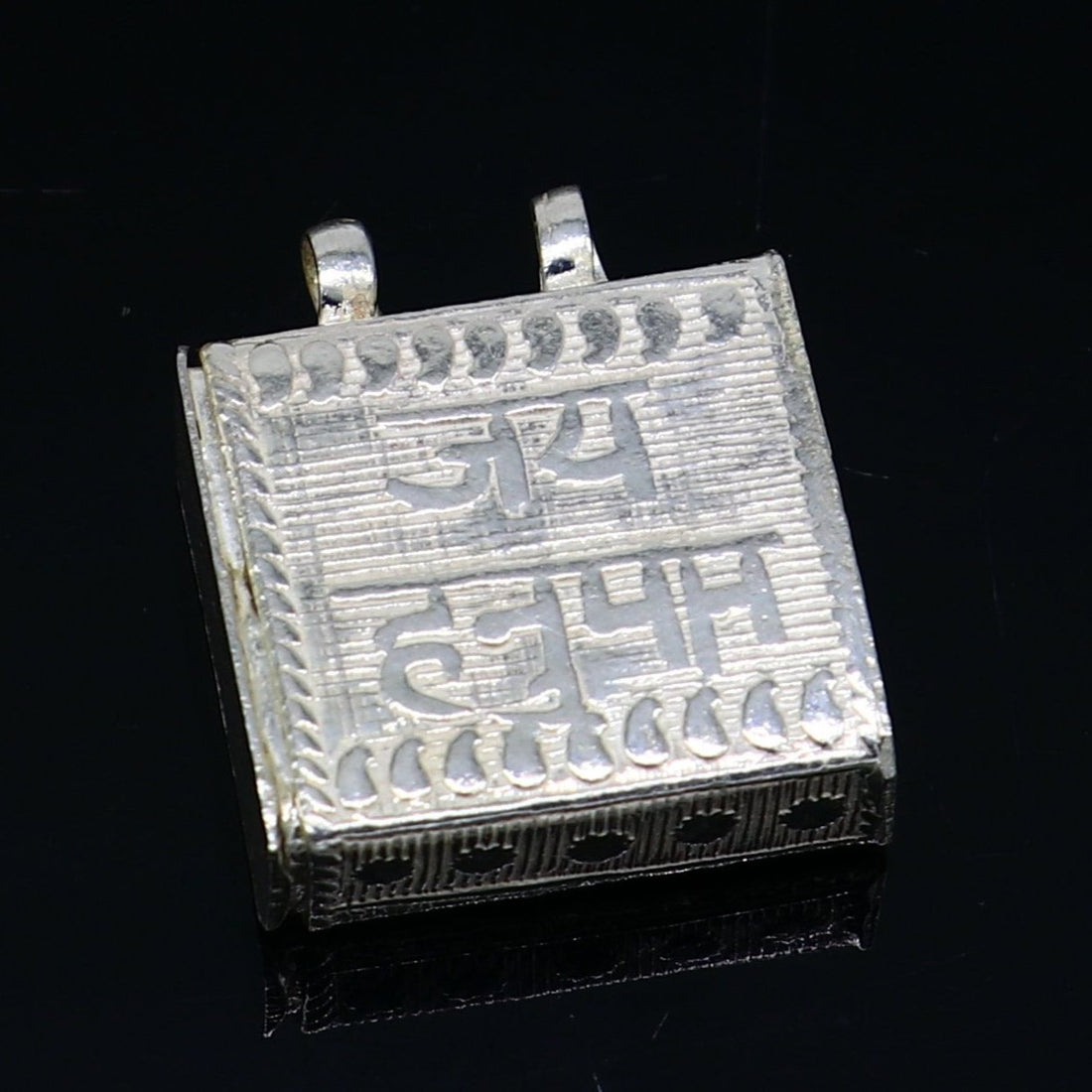 925 sterling silver handmade gorgeous Square shape handmade lord hanuman box amulet pendant, mantra box, silver tabiz  for protection ssp662 - TRIBAL ORNAMENTS