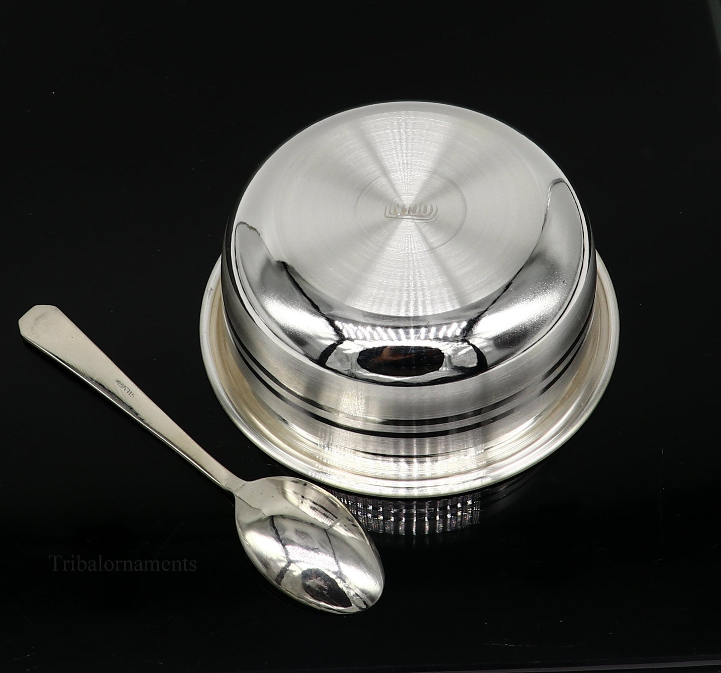 999 fine solid silver handmade small bowl for baby food, pure silver vessels, silver utensils, home and kitchen accessories India sv221 - TRIBAL ORNAMENTS