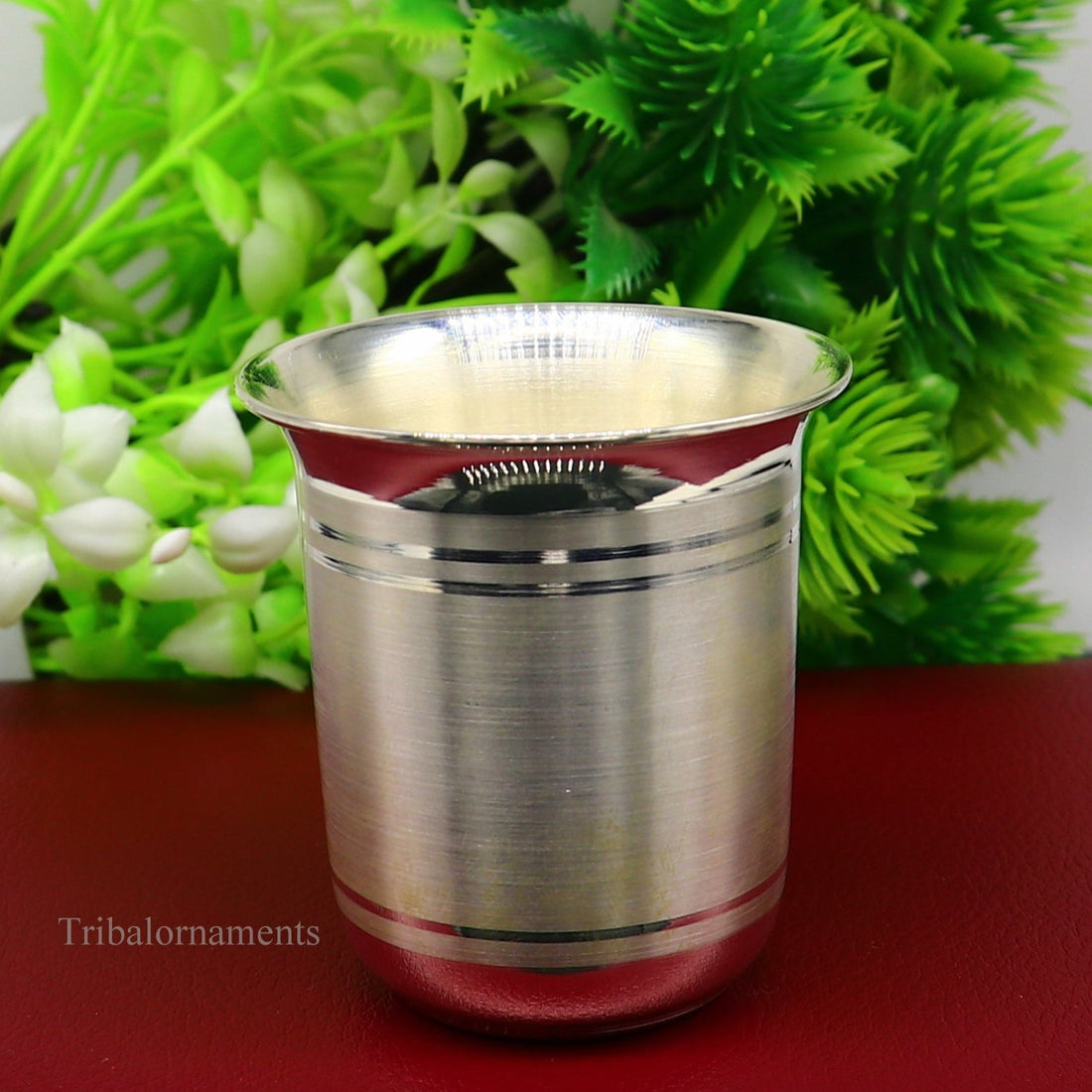 999 fine silver handmade vessel, water/milk Glass tumbler, silver flask, baby kids silver utensils stay healthy water milk cup sv229 - TRIBAL ORNAMENTS