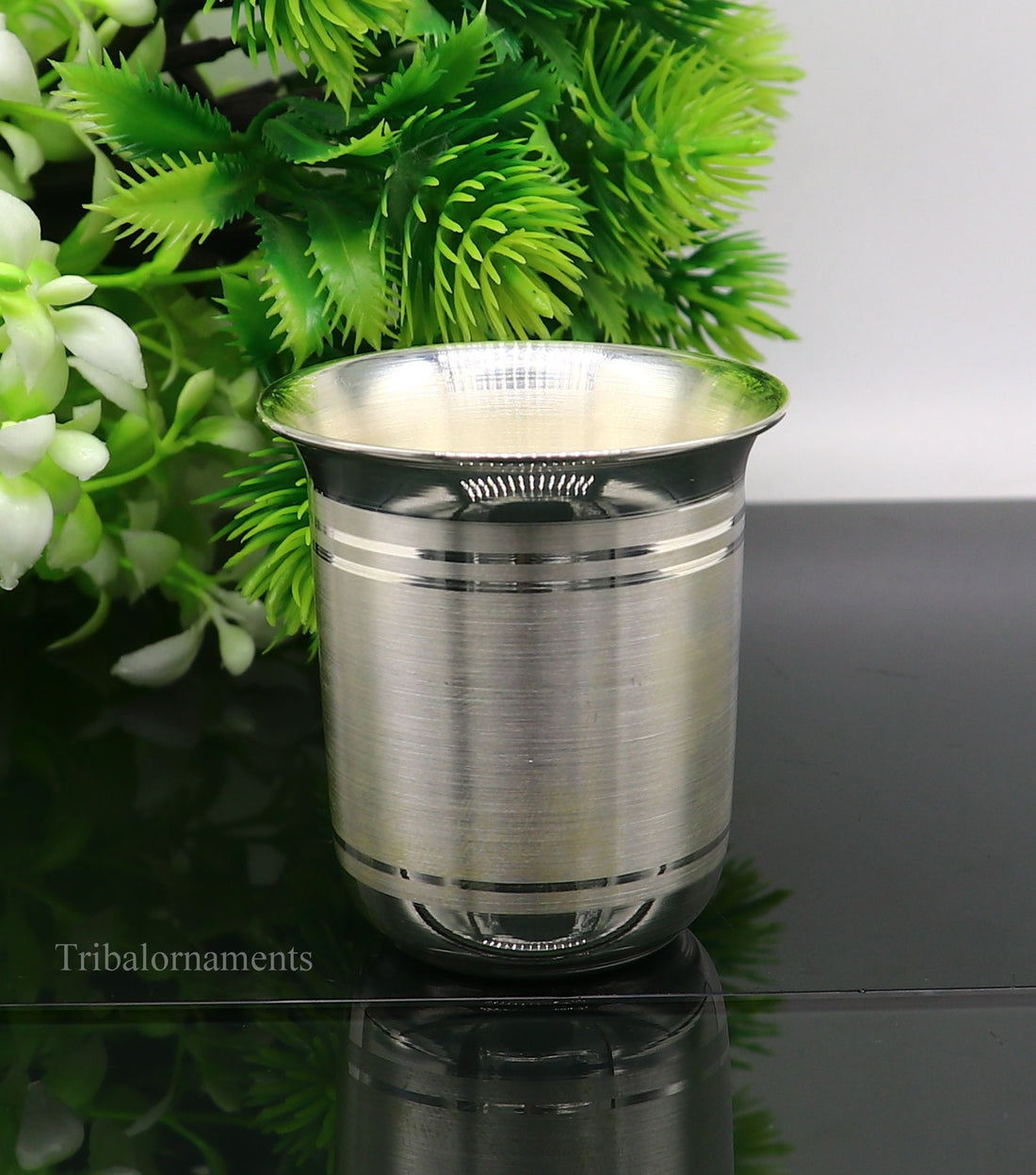 999 fine silver handmade vessel, water/milk Glass tumbler, silver flask, baby kids silver utensils stay healthy water milk cup sv229 - TRIBAL ORNAMENTS