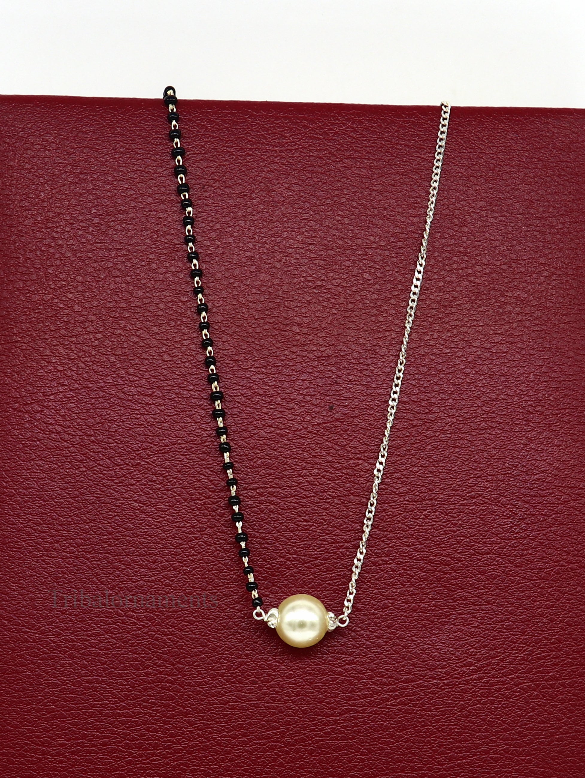 Mangalsutra with 2024 pearl pendant