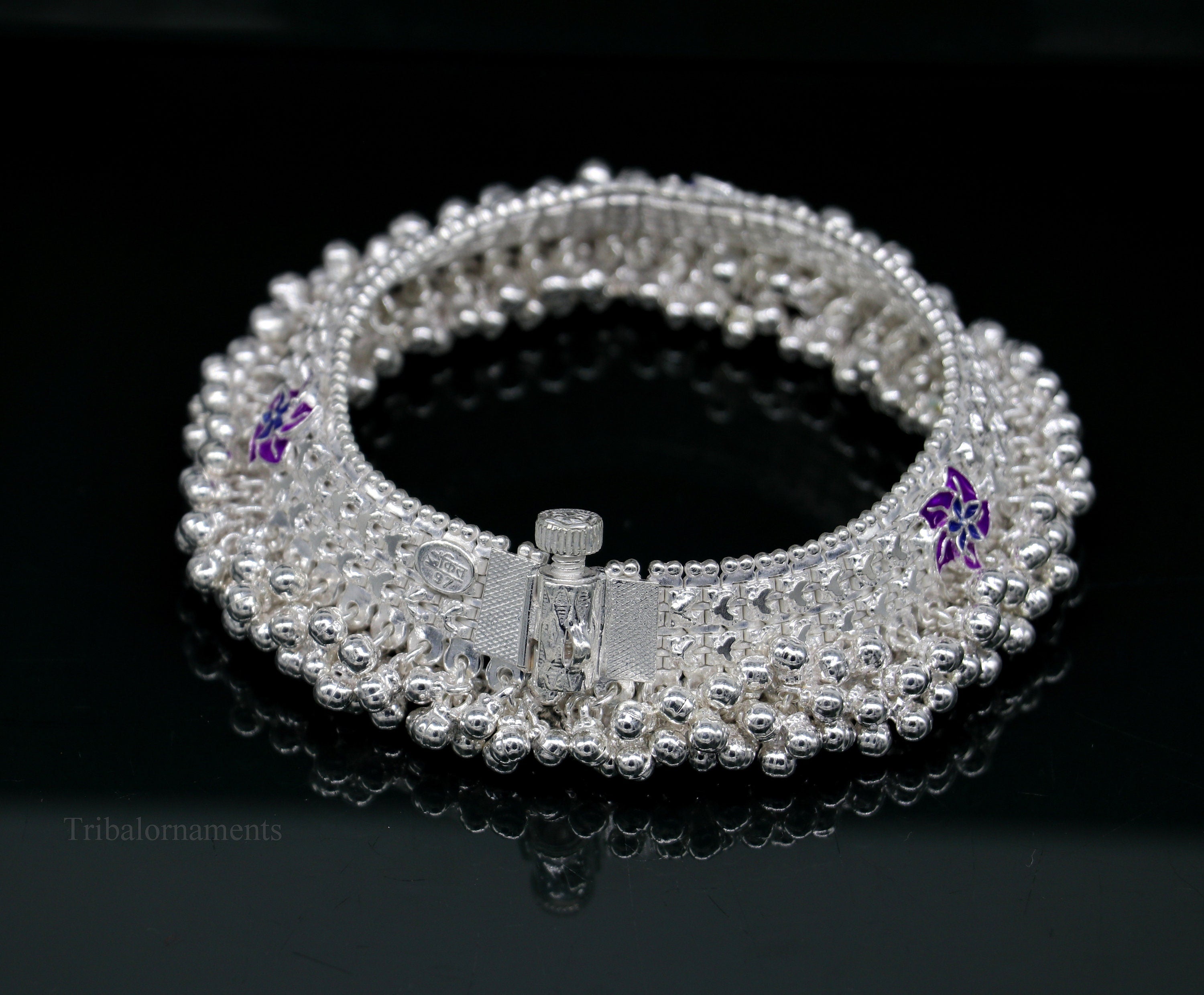 Silver anklets designs for on sale bride with price