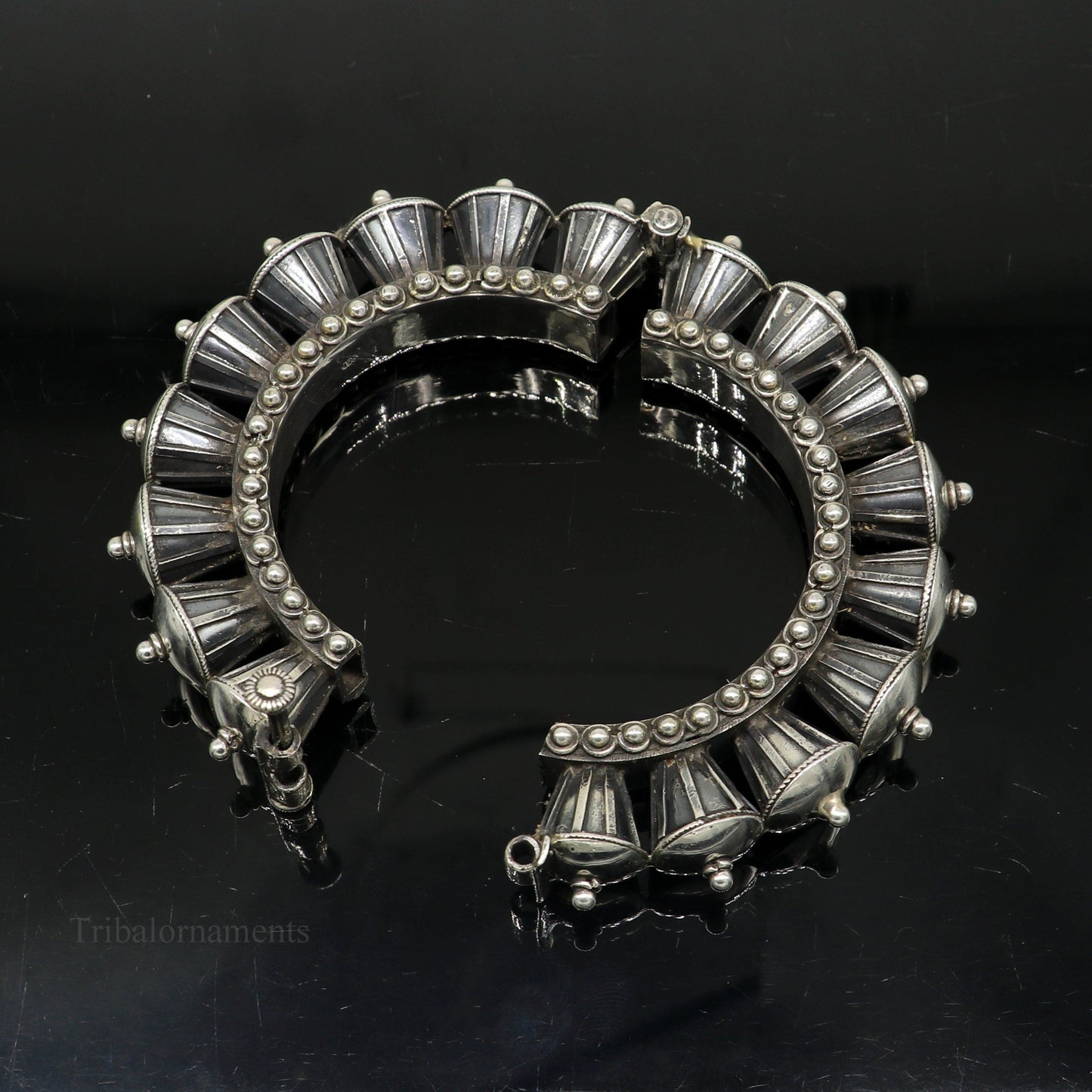 925 sterling silver handmade Vintage antique design heavy design ethnic bangle bracelet tribal jewelry best bride belly dance gifting nba172 - TRIBAL ORNAMENTS