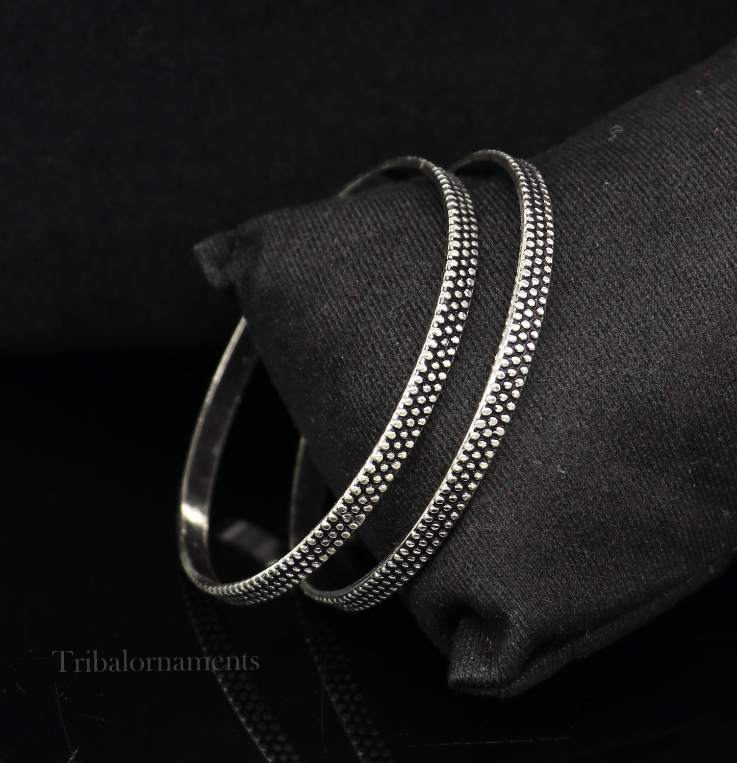 Vintage design 925 sterling silver bangles bracelet, fancy stylish kangan tribal belly dance jewelry brides ethnic jewelry nba183 - TRIBAL ORNAMENTS