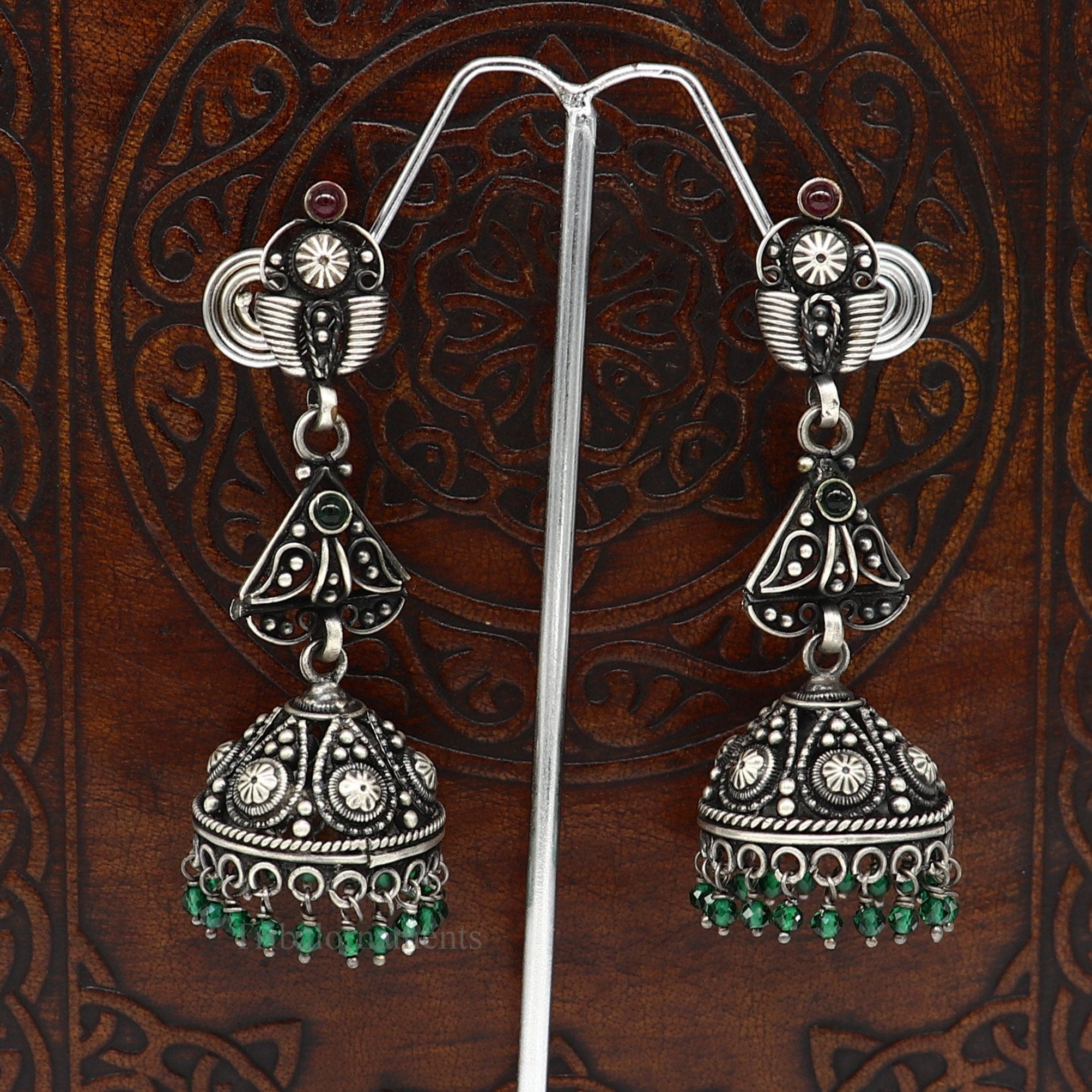 Beautiful Design 925 sterling silver earrings , Antique store Silver Earring Jewelry, Handmade Silver Earring, Indian Jewelry