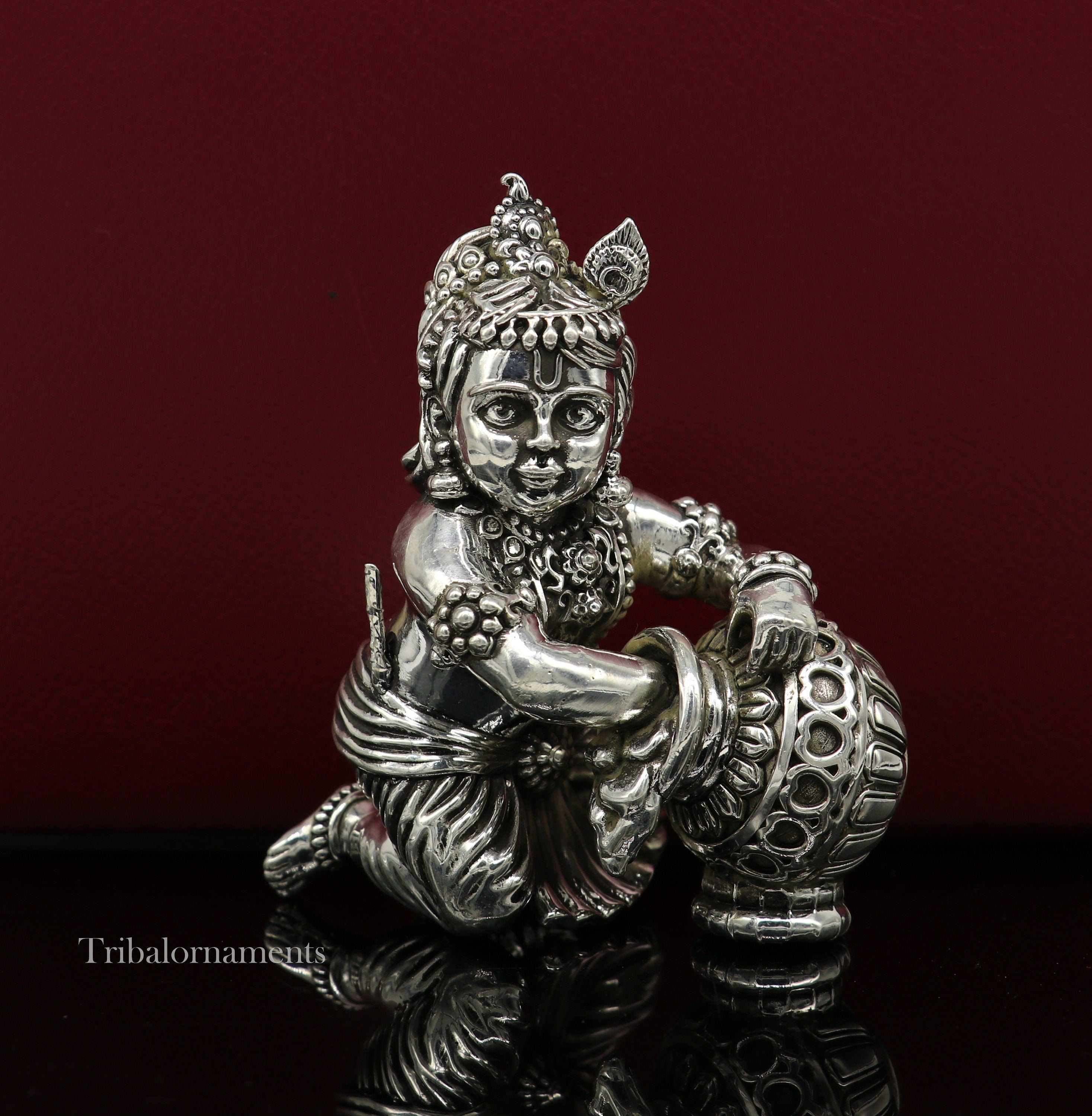 Adorable kanha ji idol/lord baby krishna popular idol/unbreakable lord krishna statue/baby krishna statue/makhan chor idol 8x8x24 cm