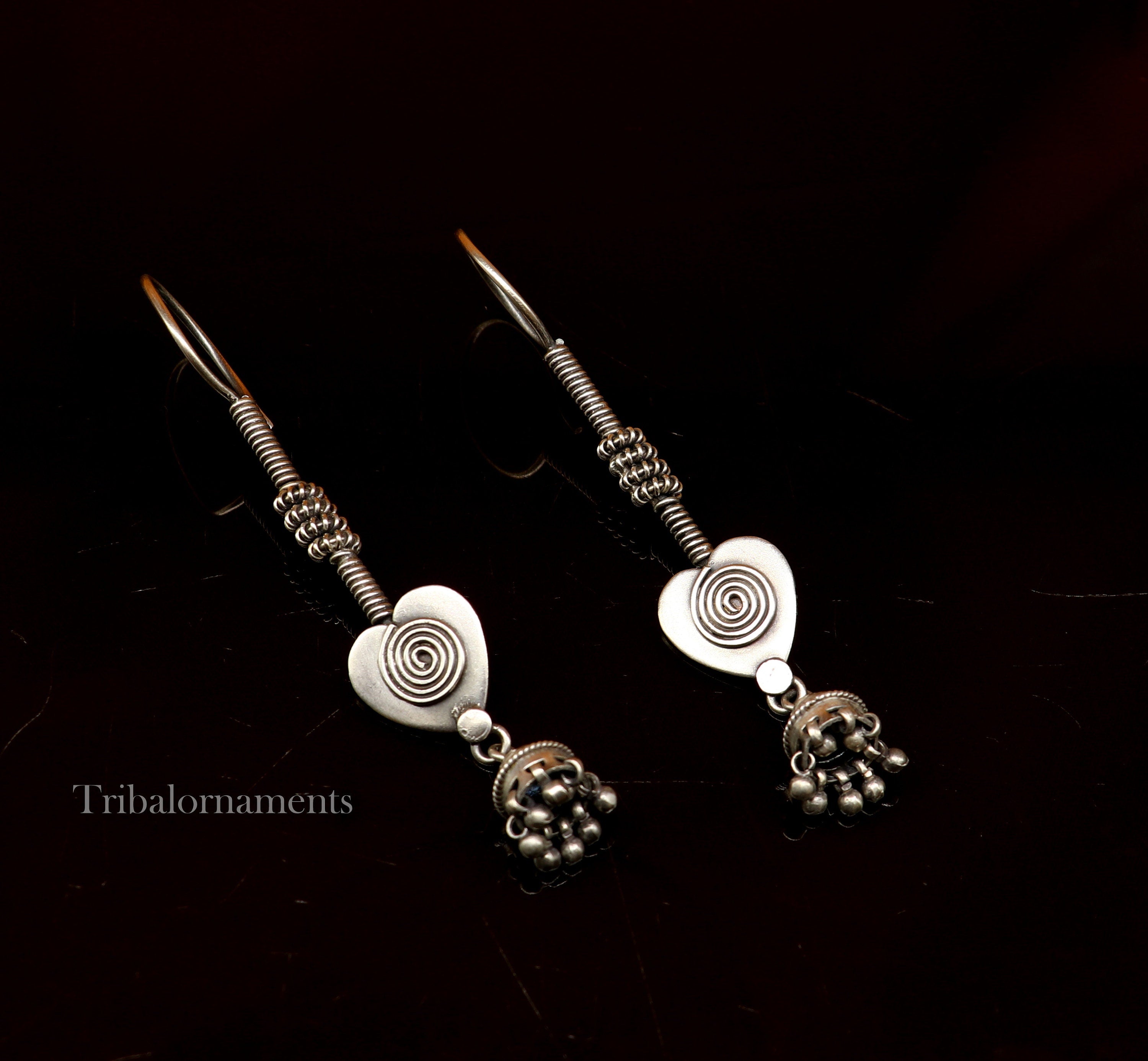 Silver bugadi earrings